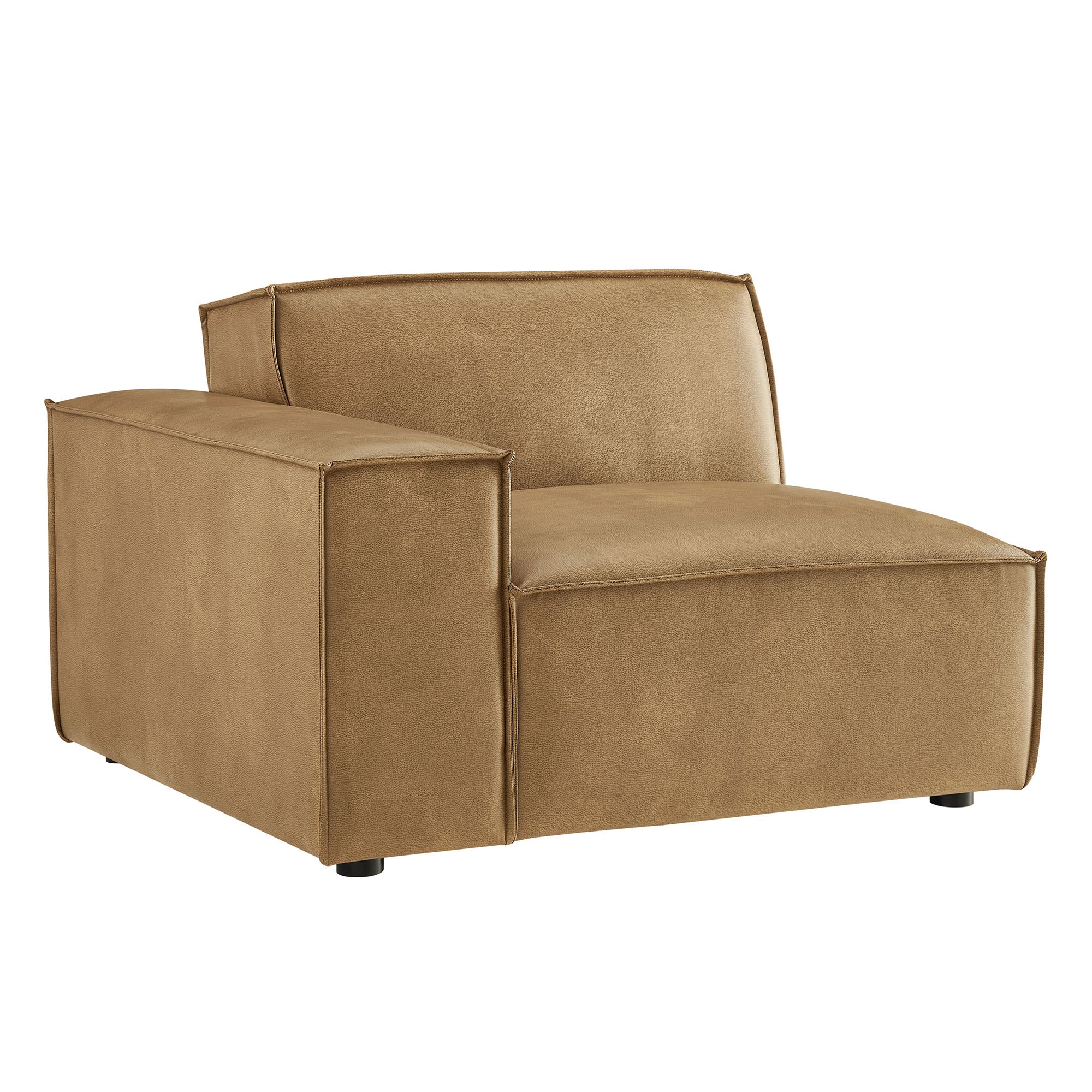 Restore Vegan Leather Left-Facing Modular Lounge Chair by Modway - Image 10