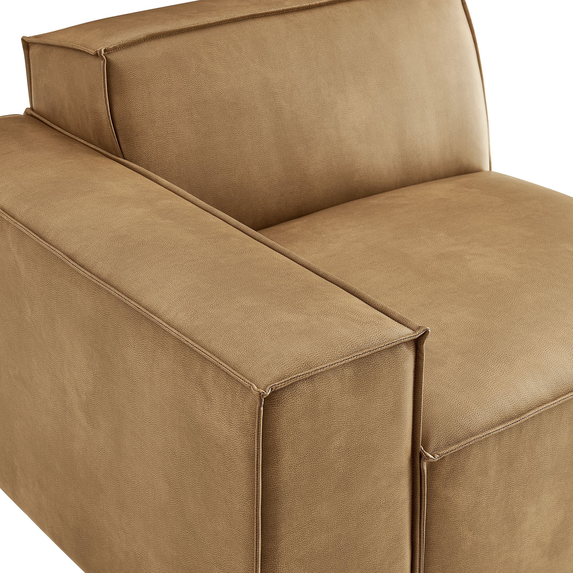 Restore Vegan Leather Left-Facing Modular Lounge Chair by Modway - Image 14