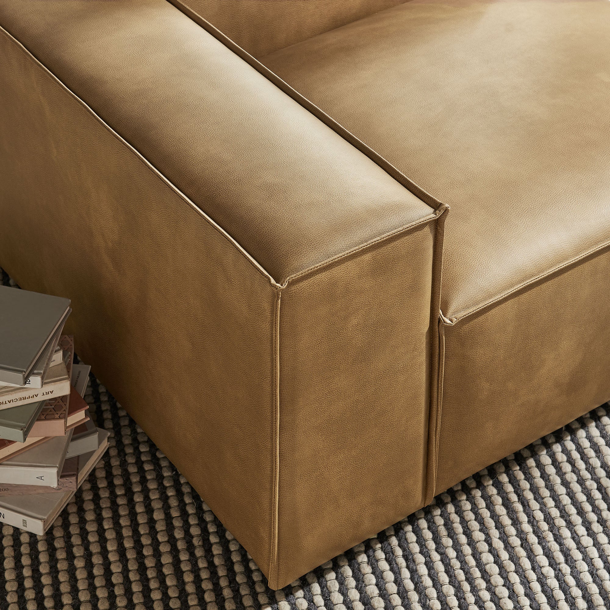 Restore Vegan Leather Left-Facing Modular Lounge Chair by Modway - Image 15