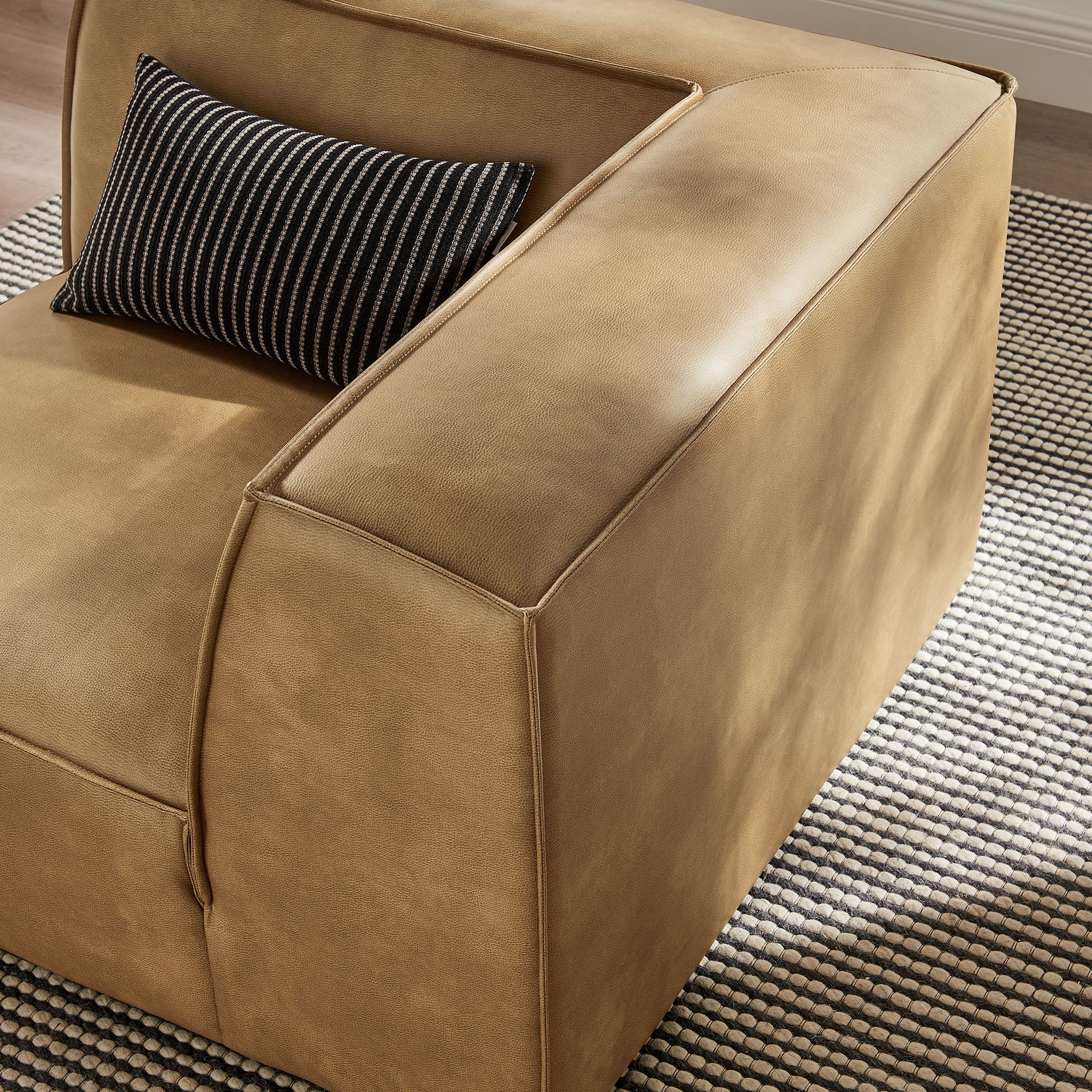 Restore Vegan Leather Modular Corner Chair by Modway - Image 15