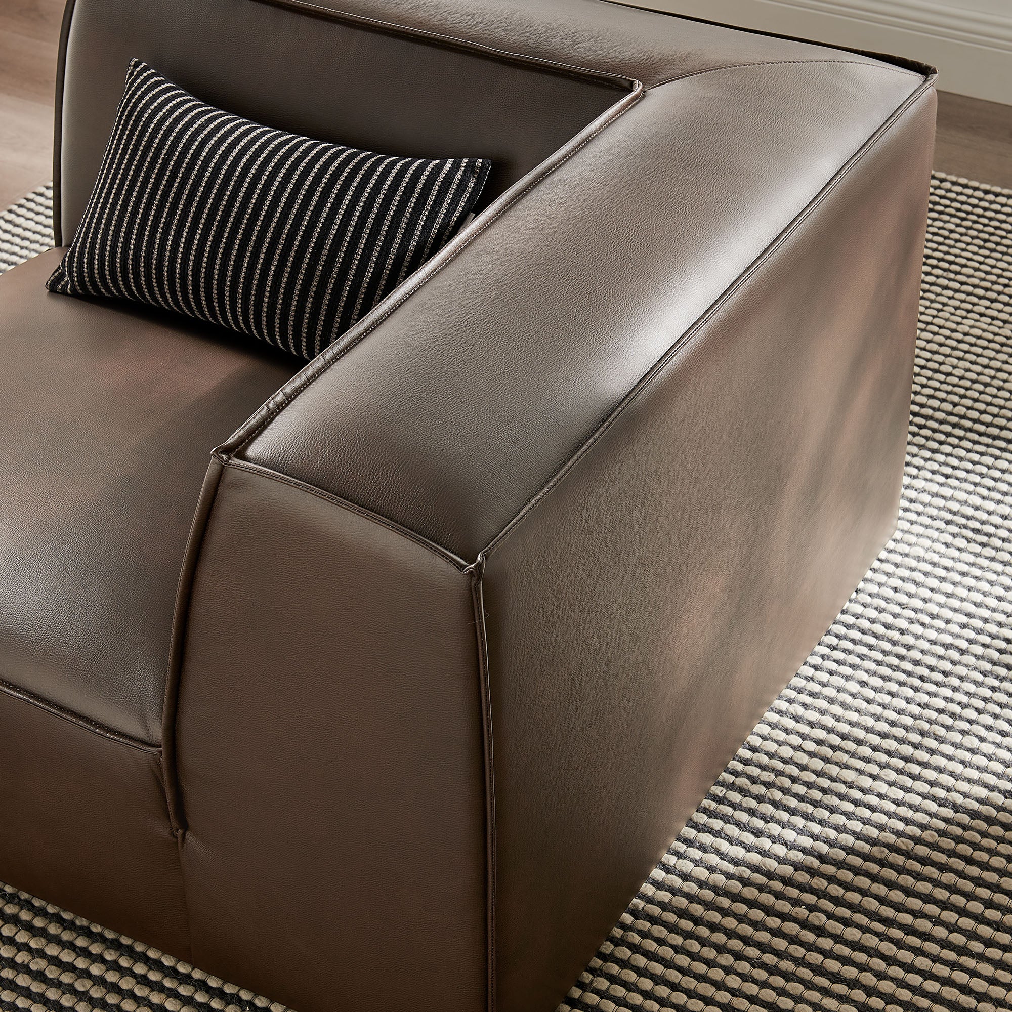 Restore Vegan Leather Modular Corner Chair by Modway - Image 7