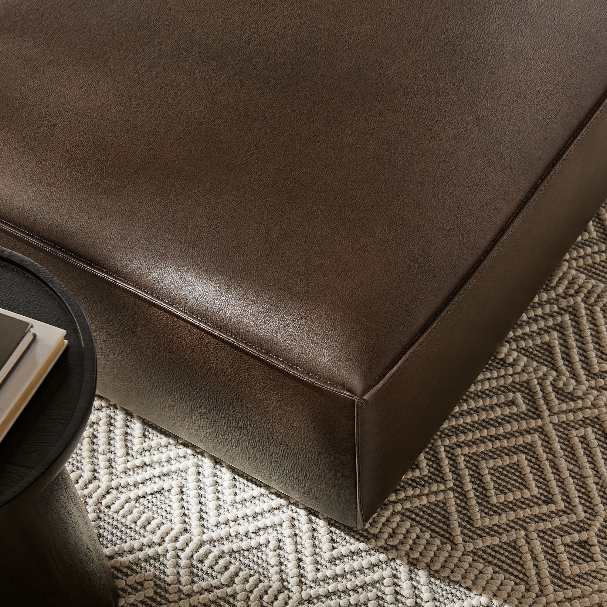 Restore Vegan Leather Modular Ottoman by Modway - Image 6