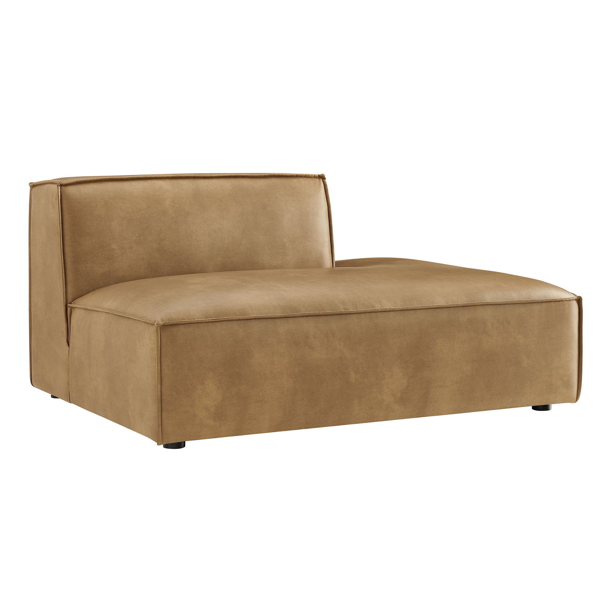 Restore Vegan Leather Right-Facing Armless Modular Chaise by Modway - Image 10