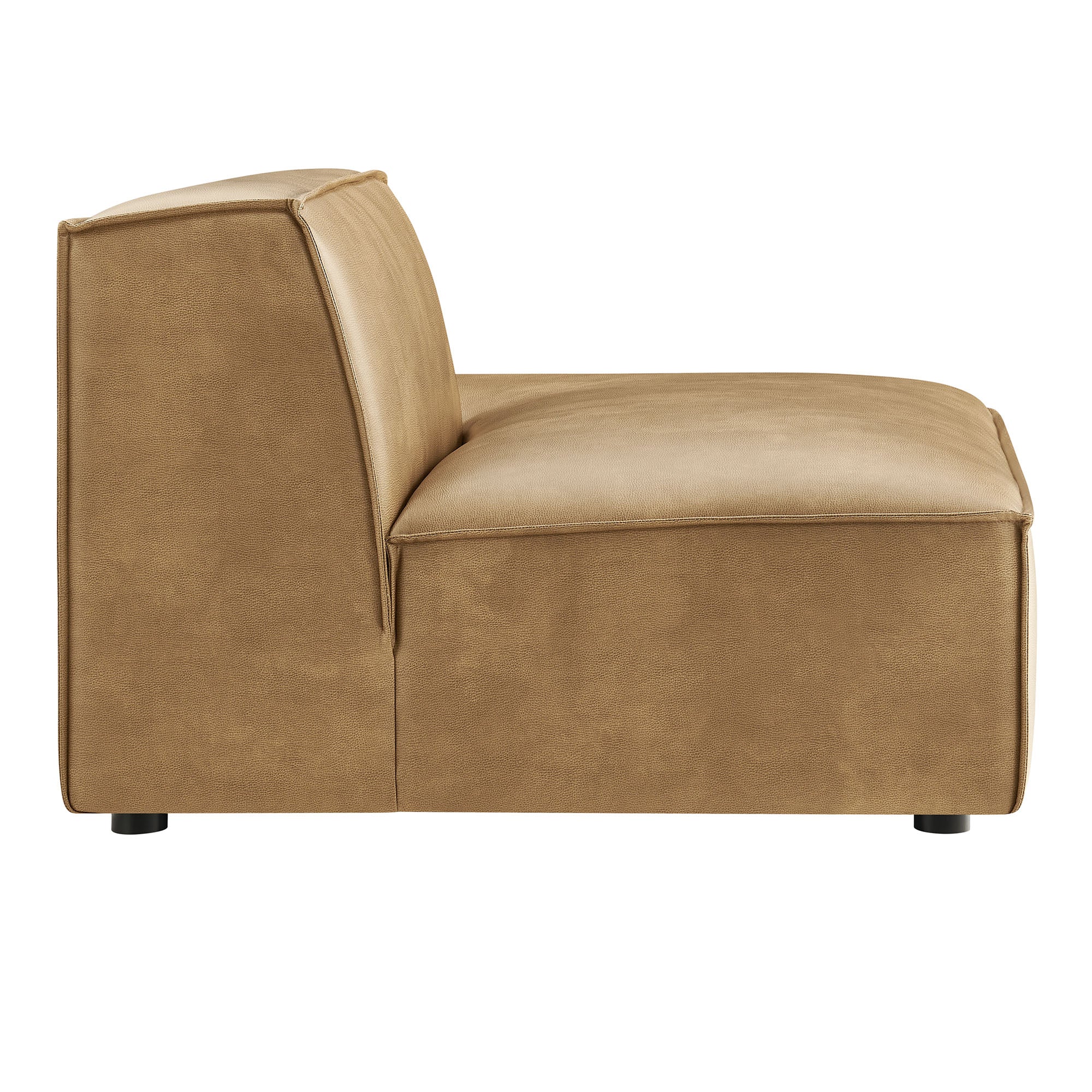 Restore Vegan Leather Right-Facing Armless Modular Chaise by Modway - Image 11