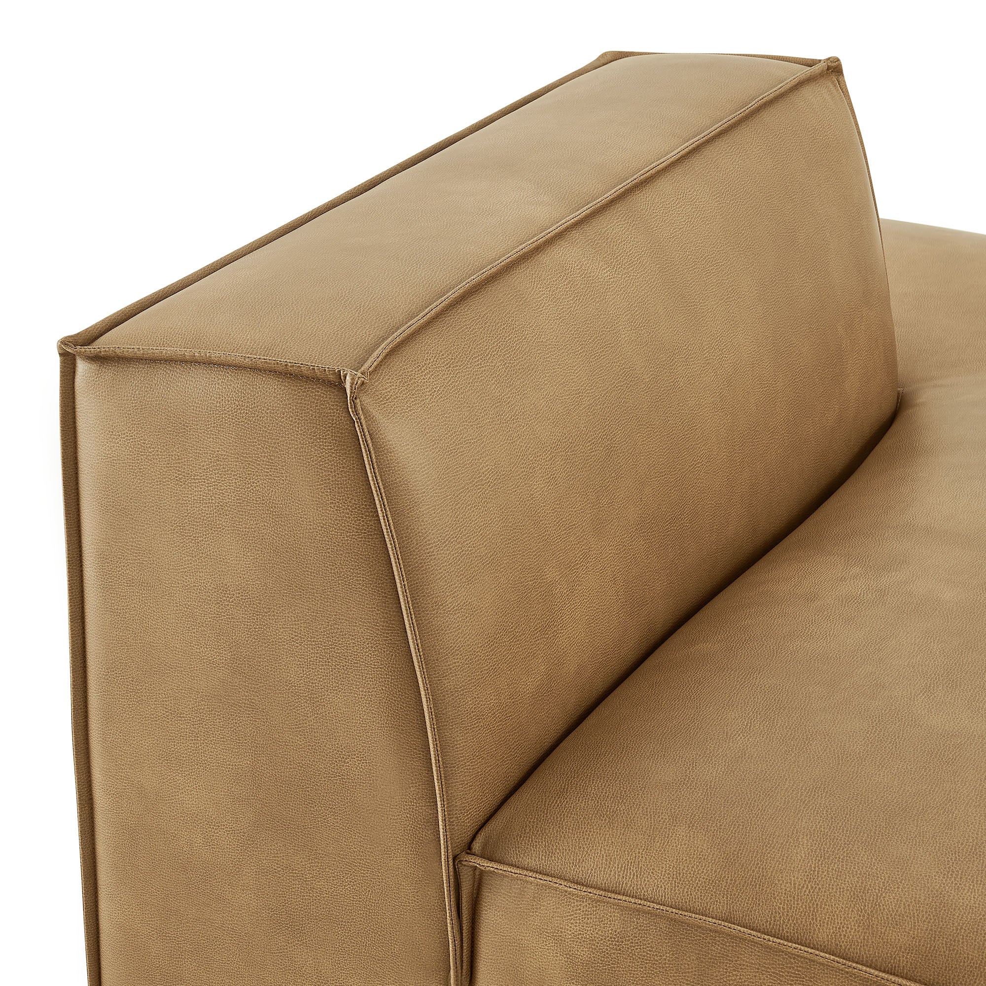 Restore Vegan Leather Right-Facing Armless Modular Chaise by Modway - Image 14