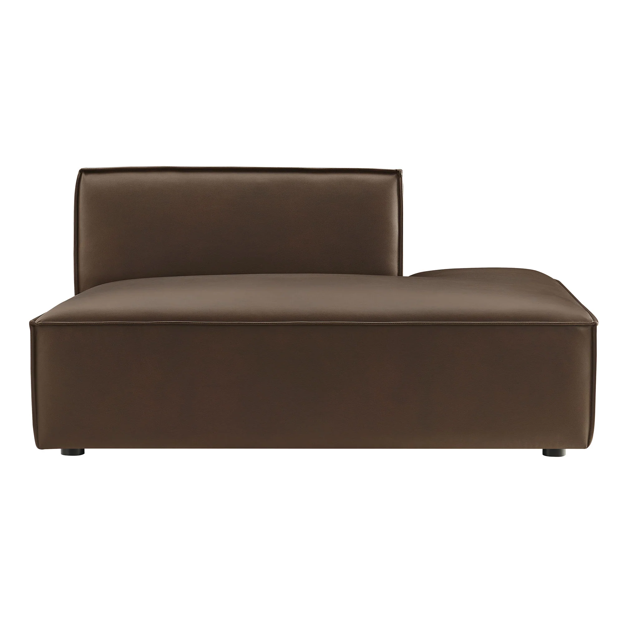 Restore Vegan Leather Right-Facing Armless Modular Chaise by Modway - Image 5