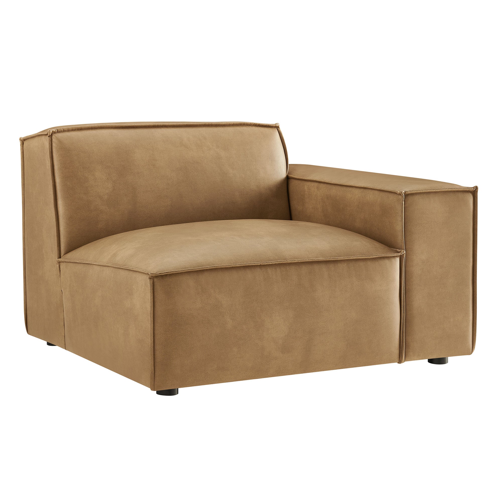 Restore Vegan Leather Right-Facing Modular Lounge Chair by Modway - Image 10