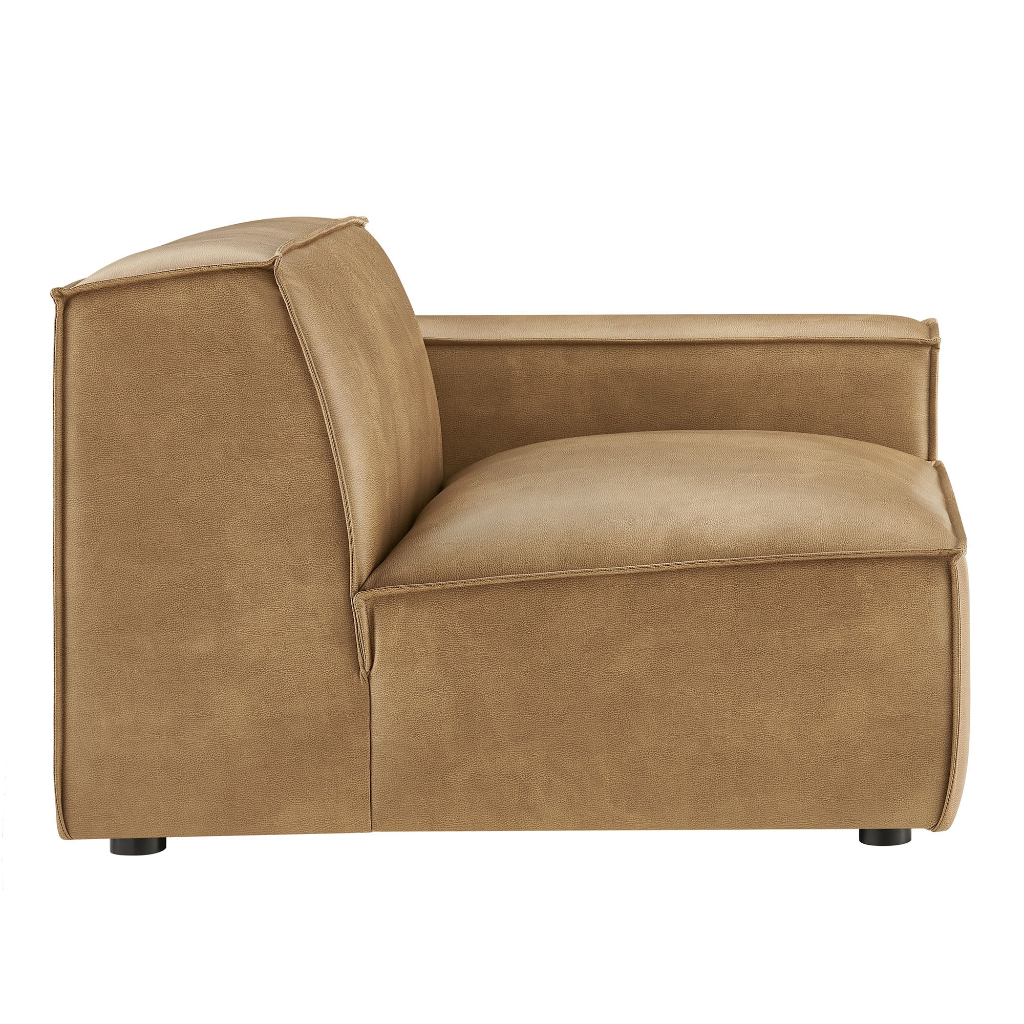 Restore Vegan Leather Right-Facing Modular Lounge Chair by Modway - Image 11
