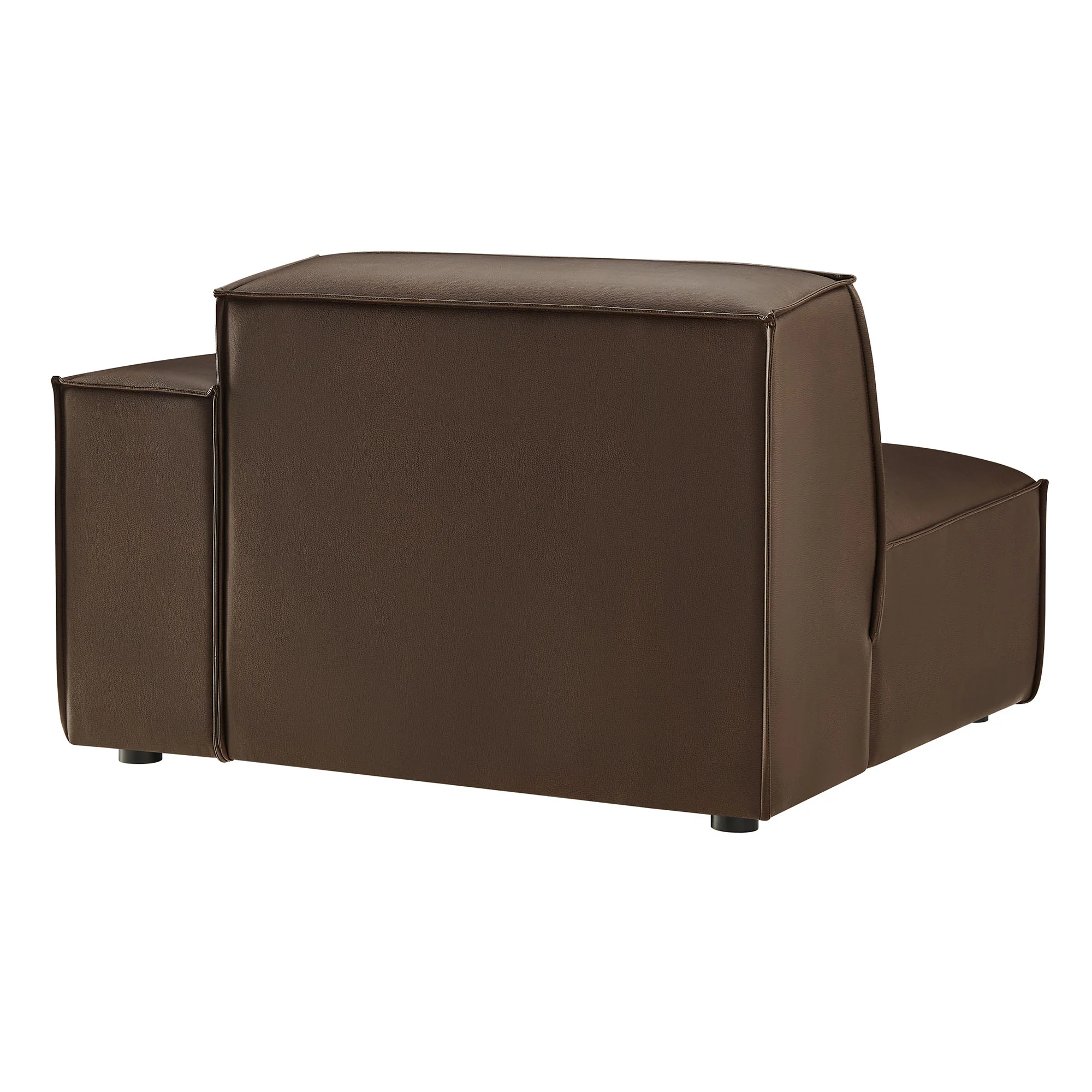 Restore Vegan Leather Right-Facing Modular Lounge Chair by Modway - Image 4