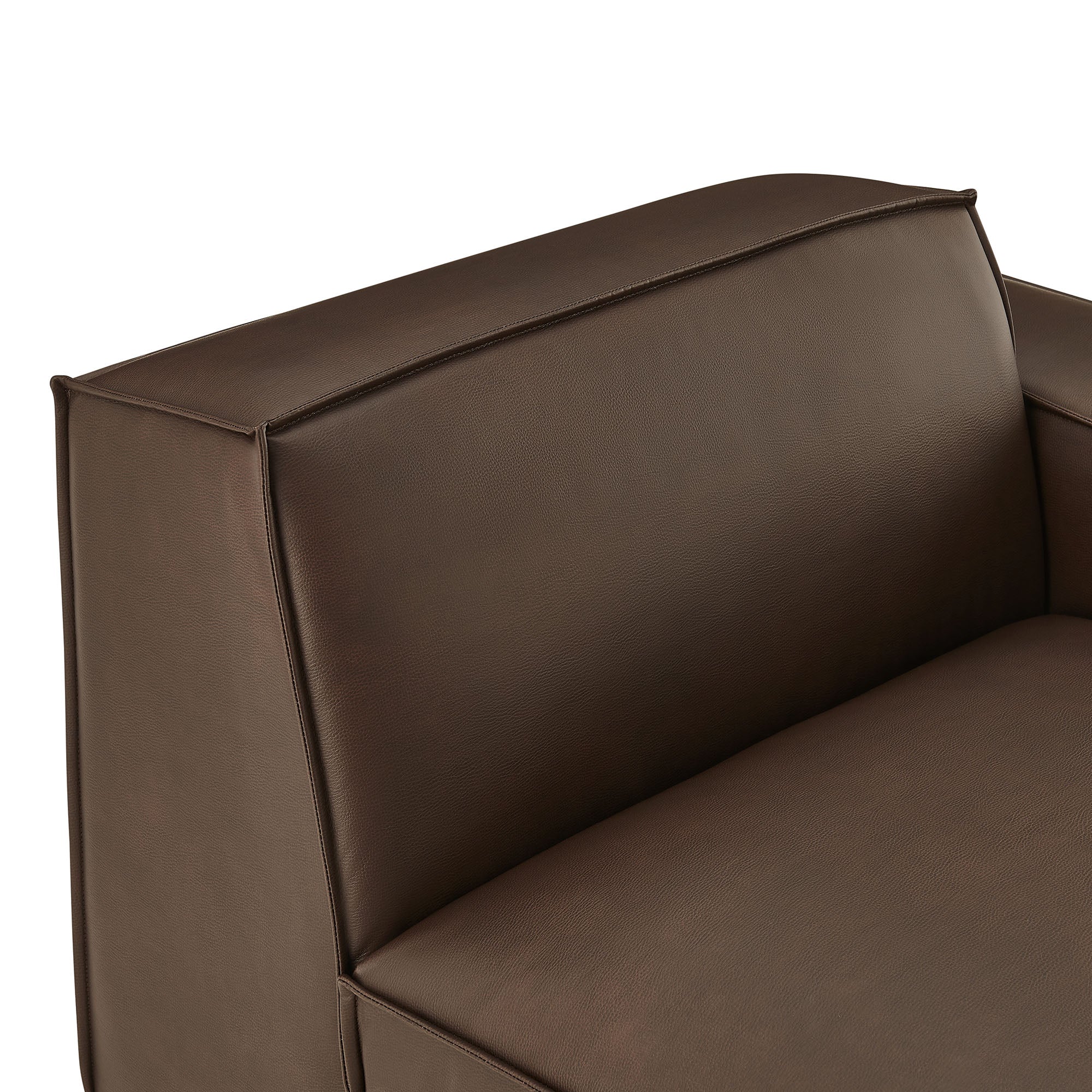 Restore Vegan Leather Right-Facing Modular Lounge Chair by Modway - Image 6