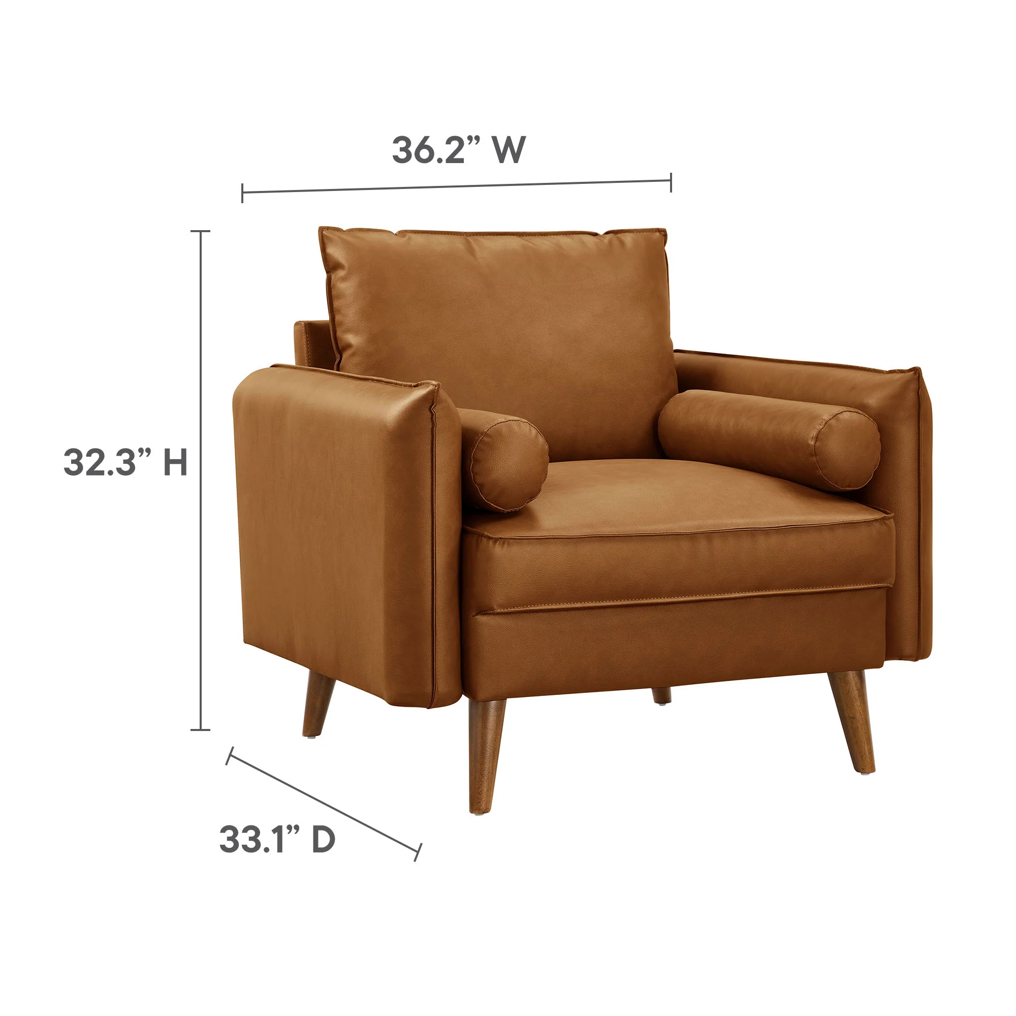 Revive Upholstered Vegan Leather Accent Armchair by Modway - Image 18