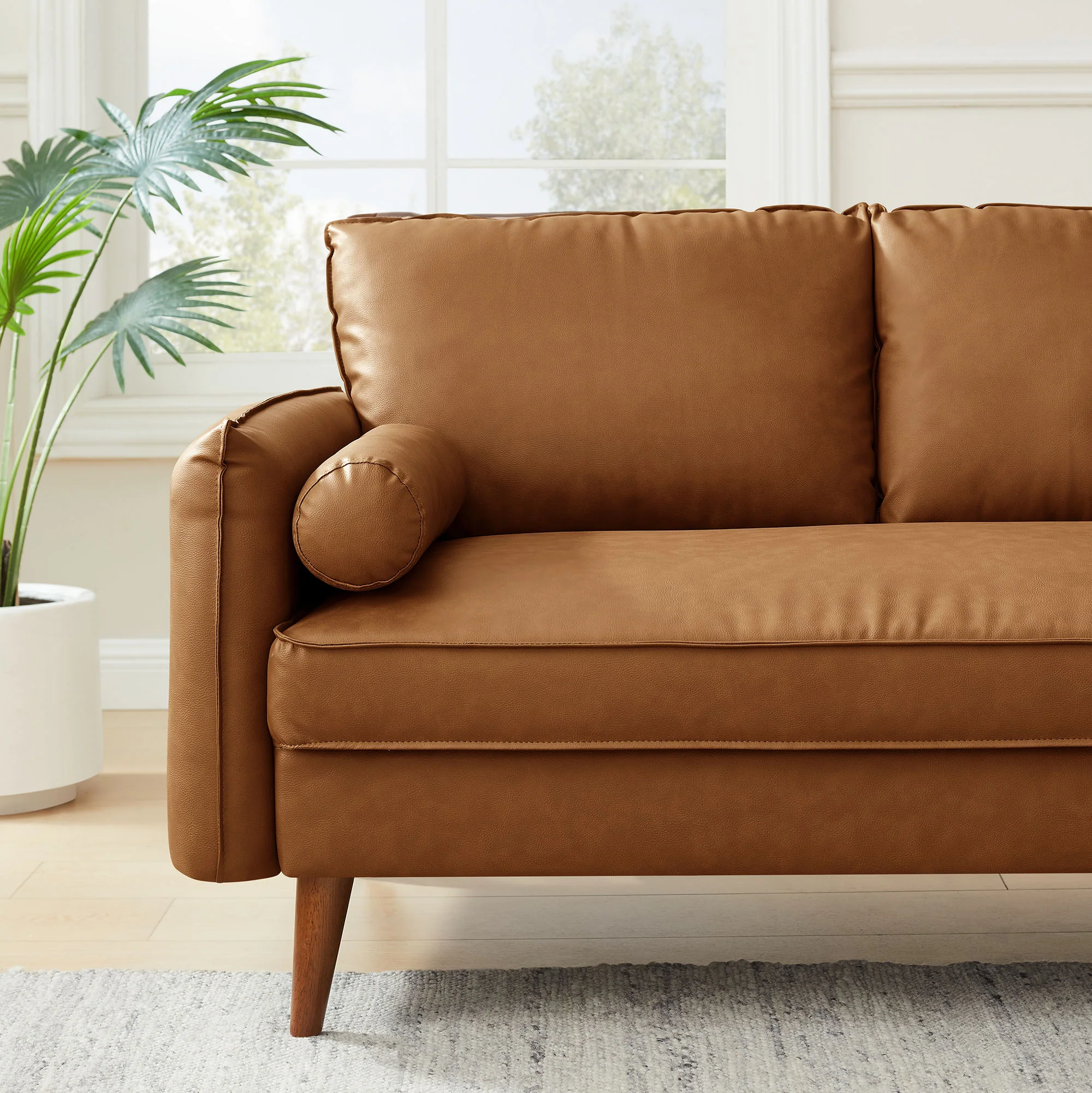 Revive Upholstered Vegan Leather Loveseat by Modway - Image 15