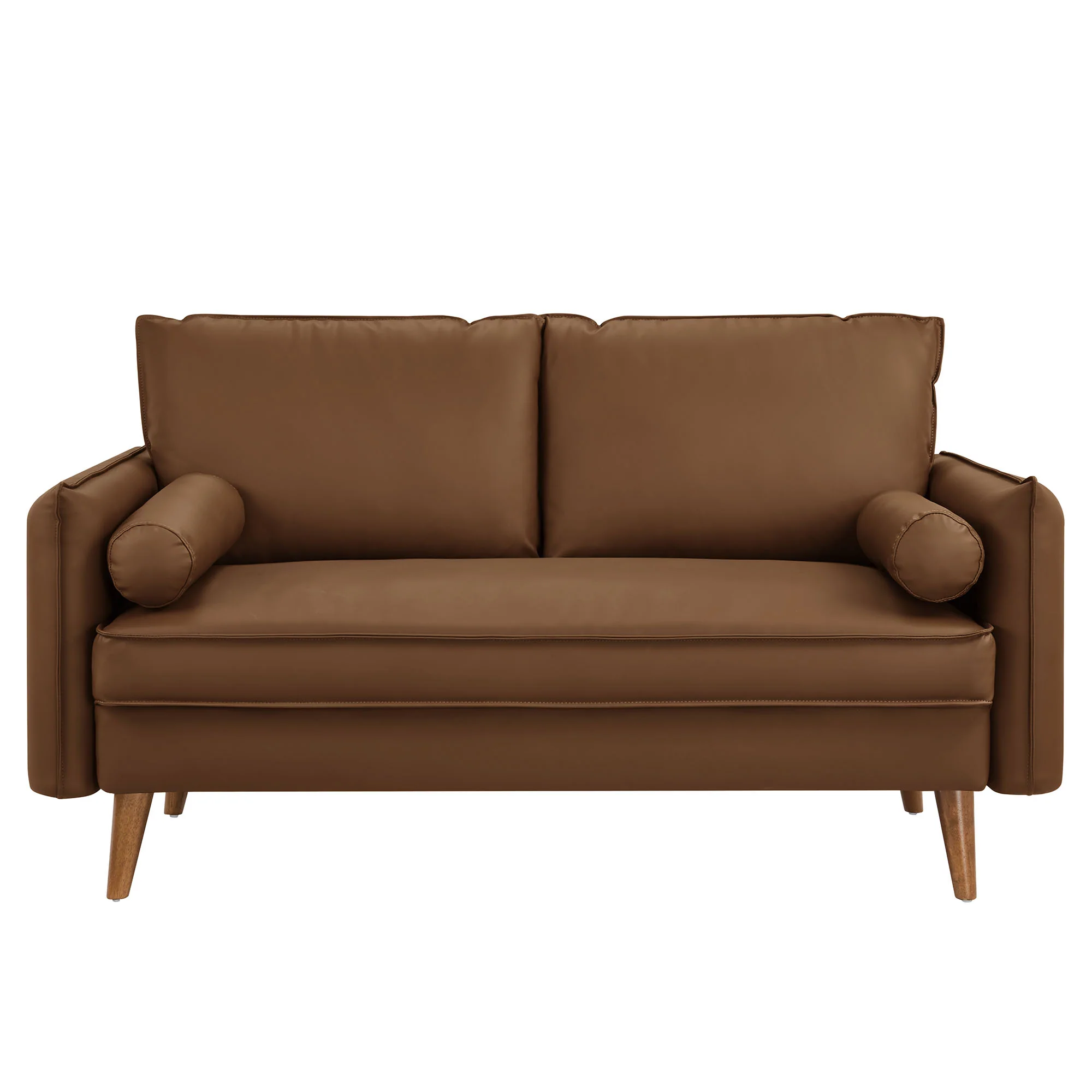 Revive Upholstered Vegan Leather Loveseat by Modway - Image 5