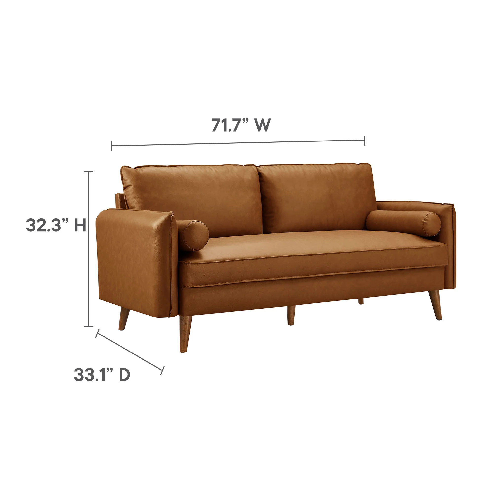 Revive Upholstered Vegan Leather Sofa by Modway - Image 18