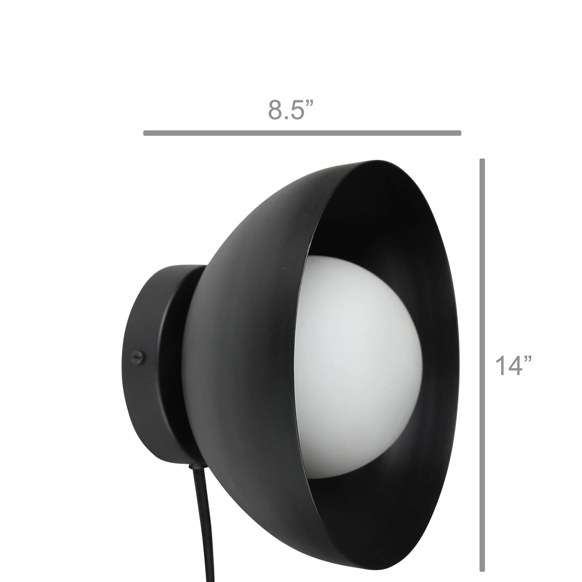 Rhett Wall Light, Black By HomArt - Image 4