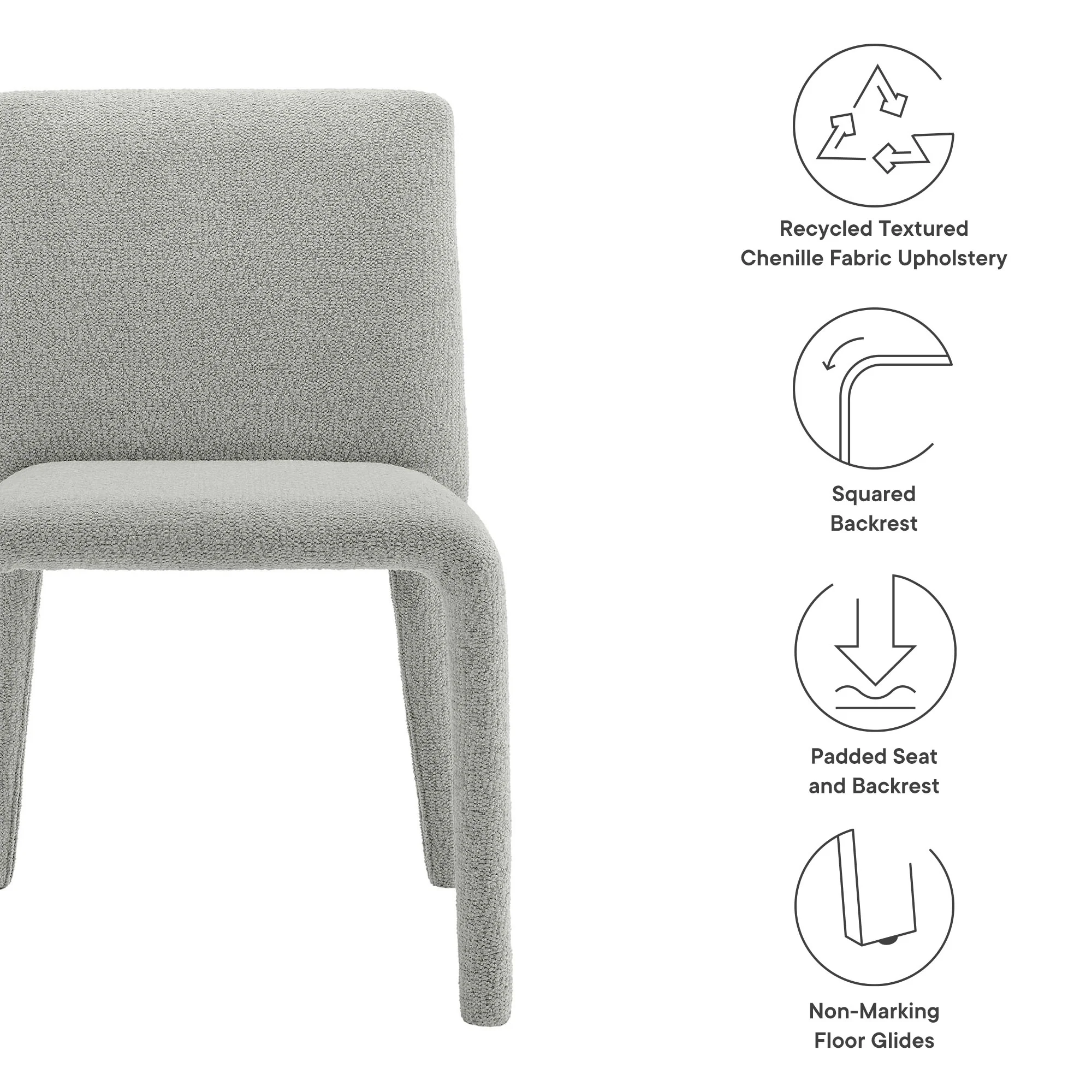 Rhodes Fabric Upholstered Dining Chair by Modway - Image 8