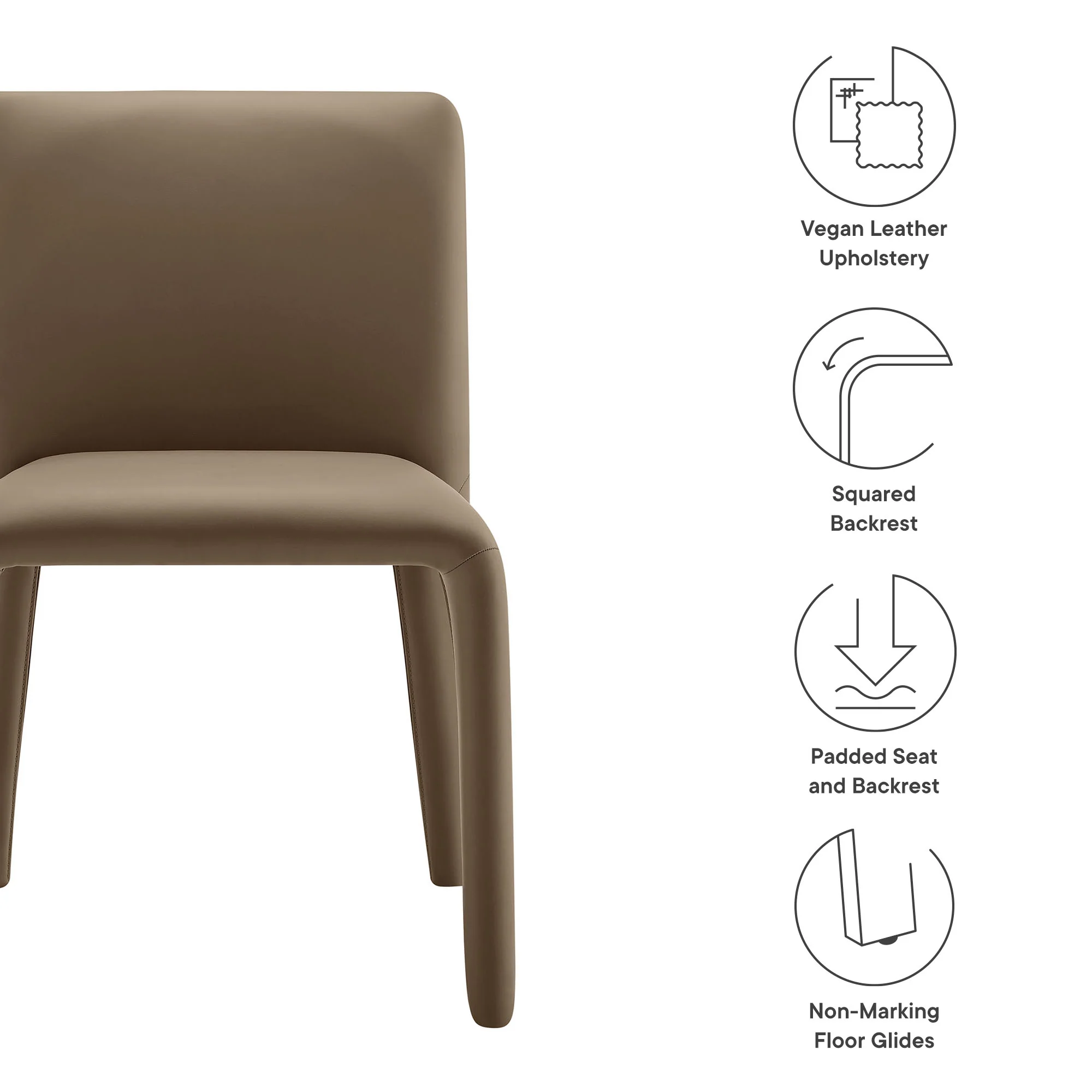Rhodes Vegan Leather Upholstered Dining Chair by Modway - Image 17