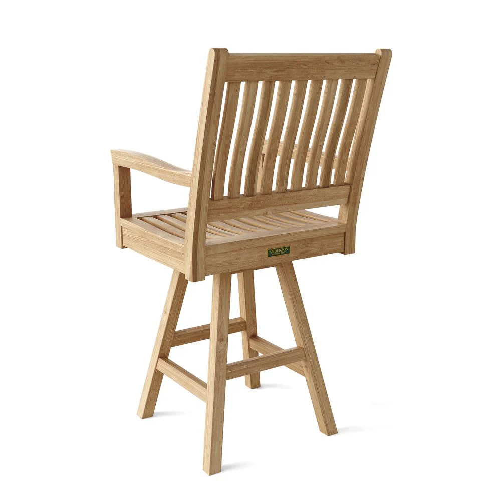Rialto Swivel Bar Armhair By Anderson Teak - Image 4