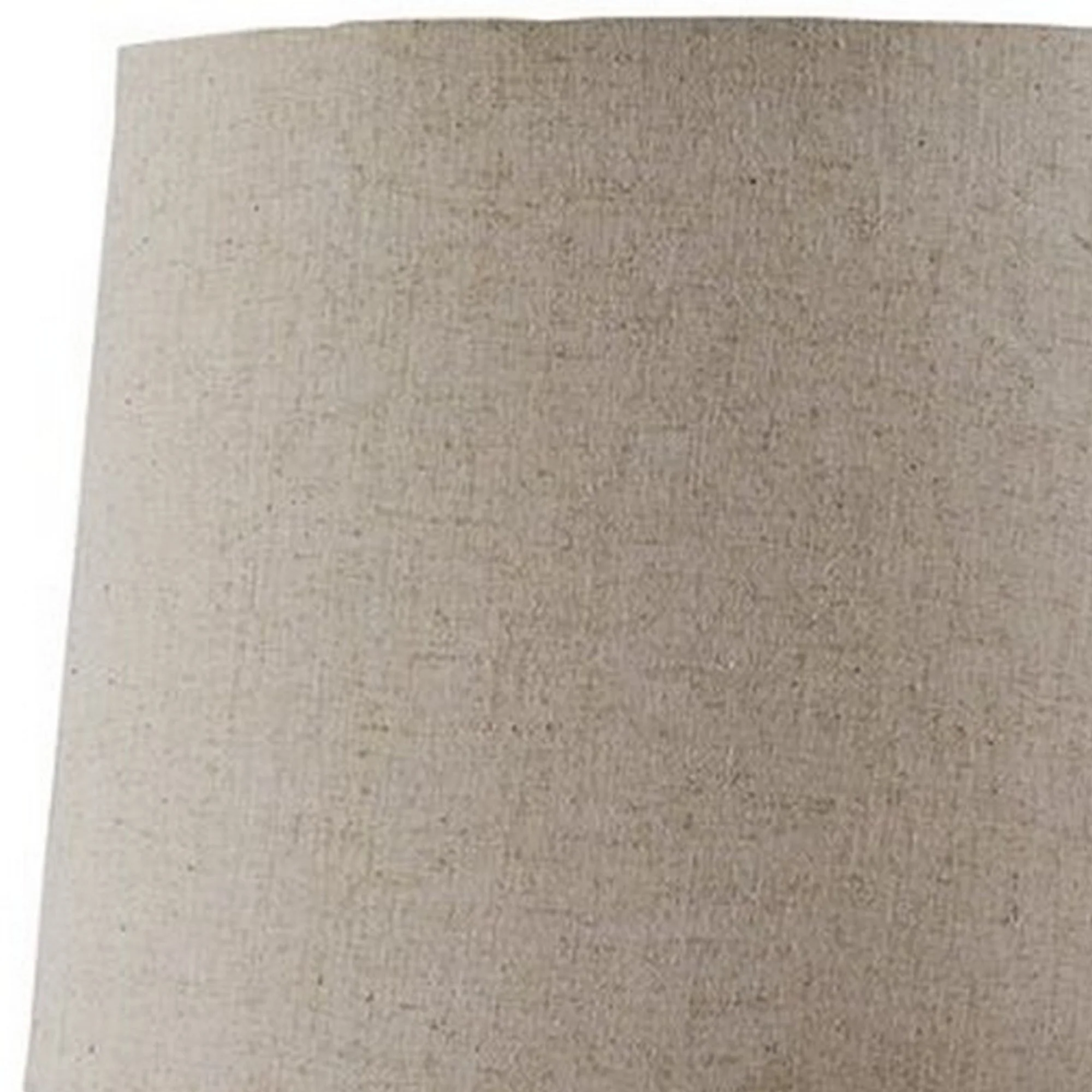 Ribbed Design Metal Body Table Lamp With Tapered Fabric Shade Set Of 2 Gray By Benzara - Image 4