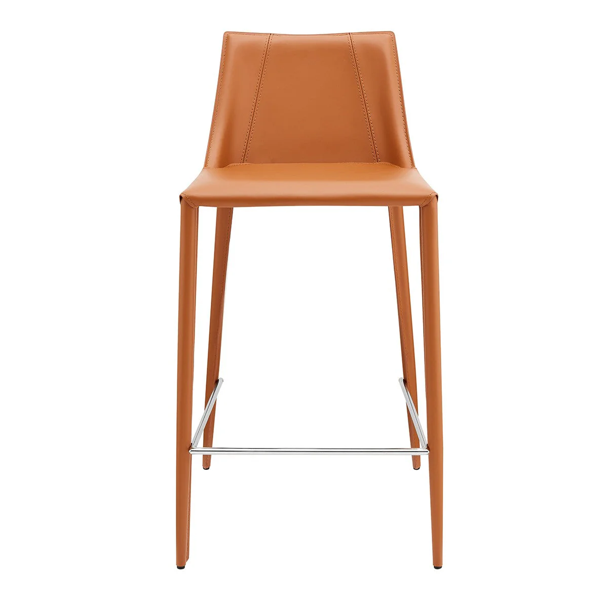 Rich Black Faux Leather Counter Stool By Homeroots - Image 3