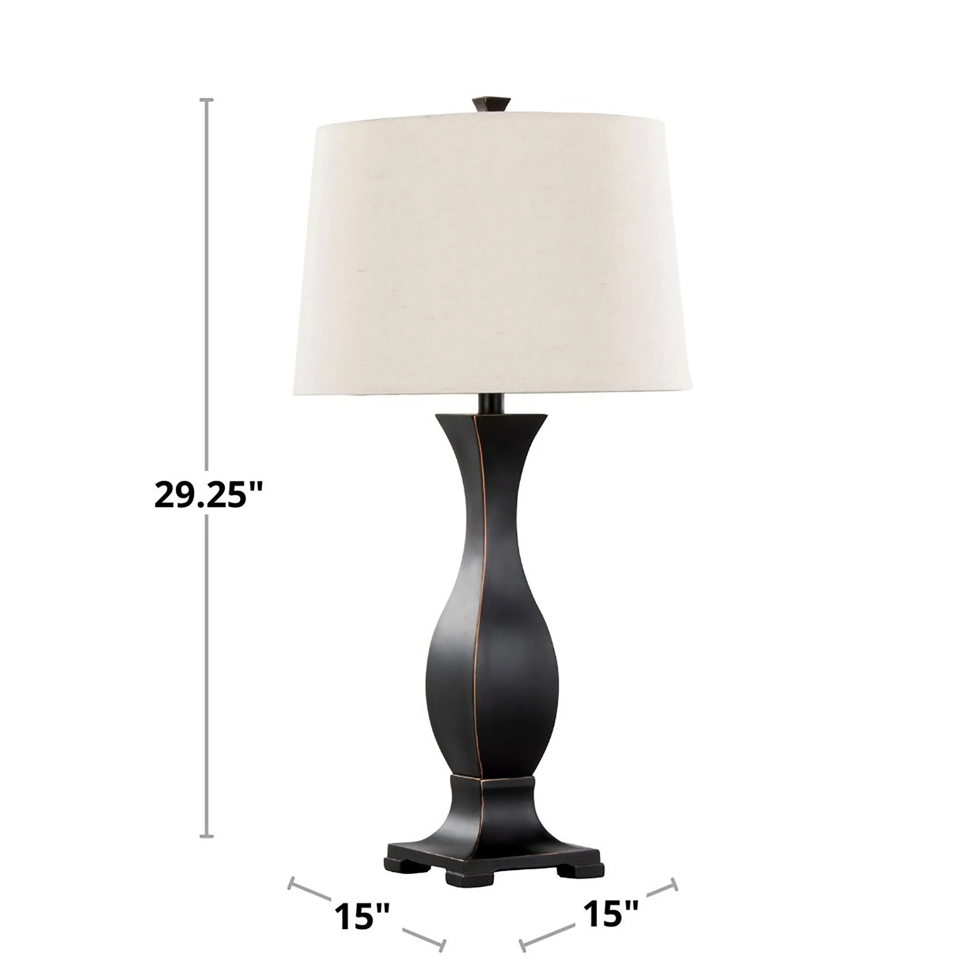 Riley 29" Polyresin Table Lamp - Set of 2 By LumiSource - GTP29-RILEY ORBNA2 - Image 7