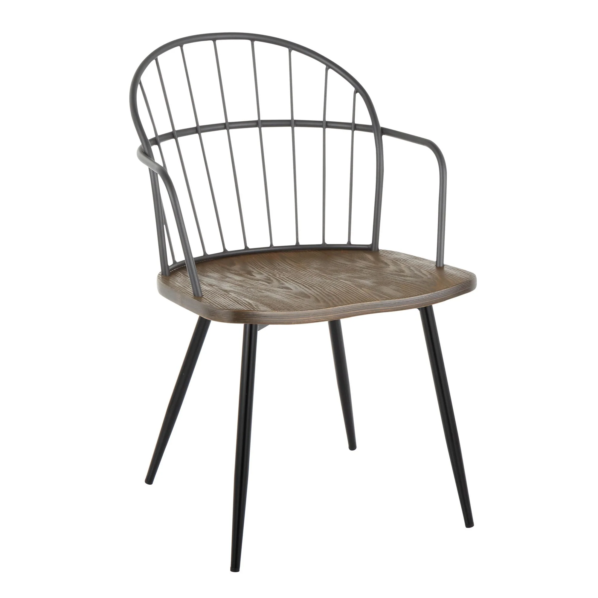 Riley Arm Chair - Set of 2 By LumiSource - CH-RILEYARM-HLC2 BKBNBK2 - Image 4