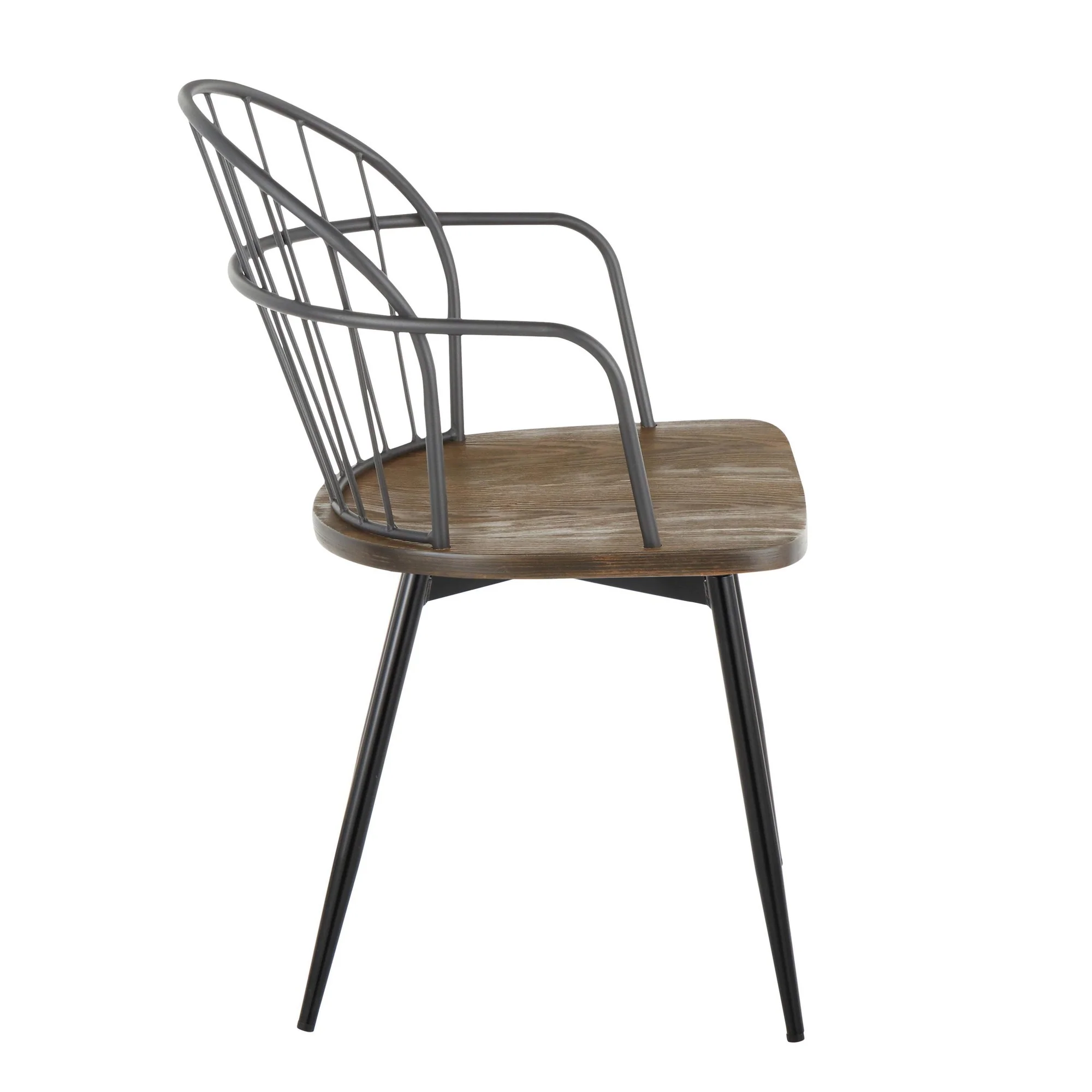 Riley Arm Chair - Set of 2 By LumiSource - CH-RILEYARM-HLC2 BKBNBK2 - Image 5