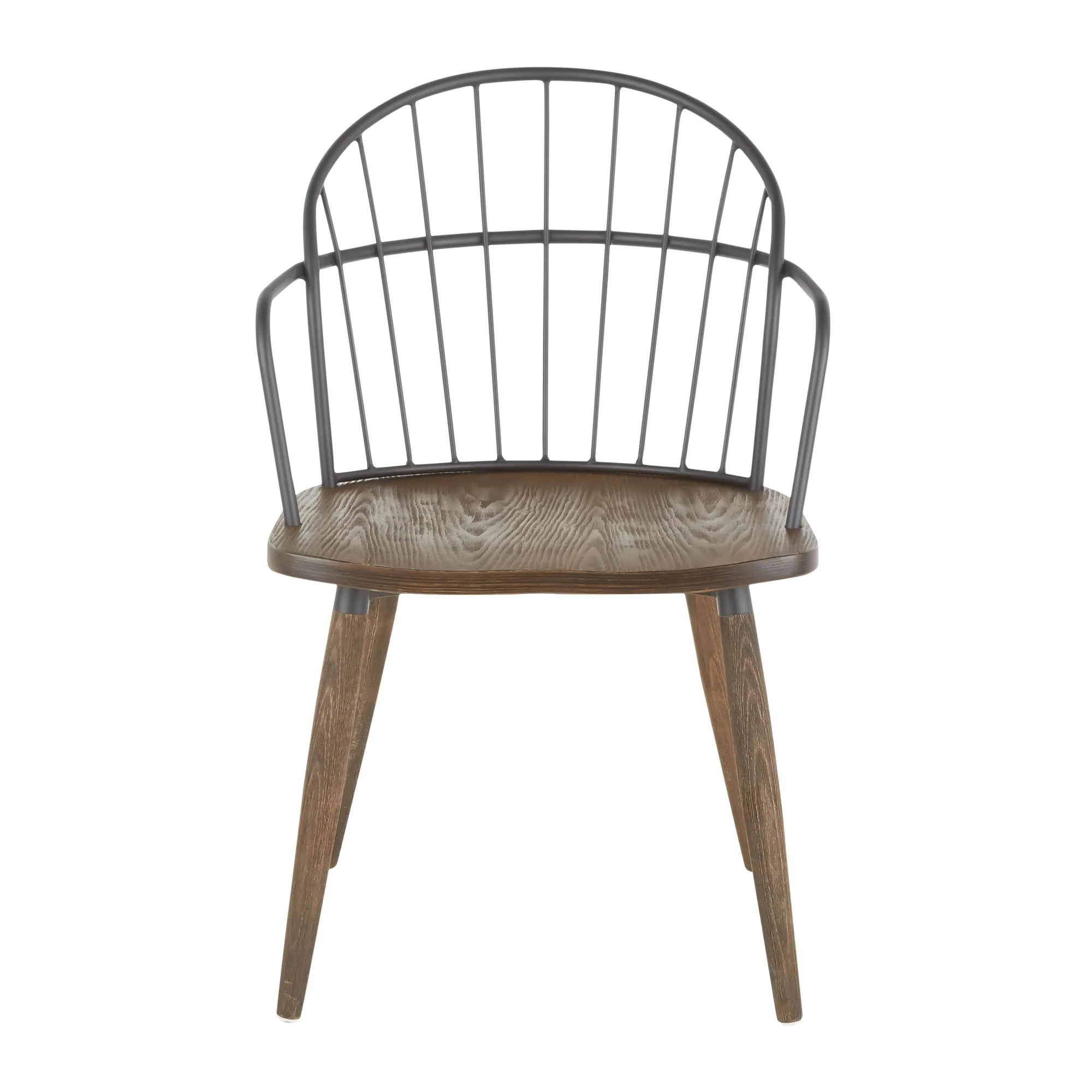 Riley Accent/Dining Chair with Arms - Set of 2 Brown By LumiSource - Image 3
