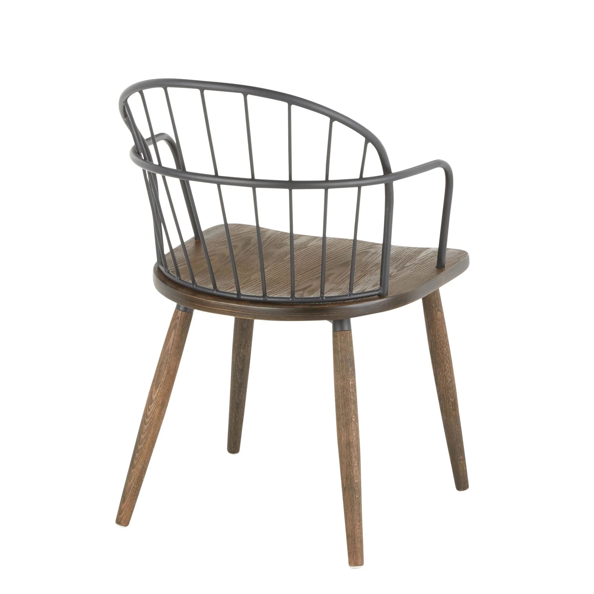 Riley Accent/Dining Chair with Arms - Set of 2 Brown By LumiSource - Image 8