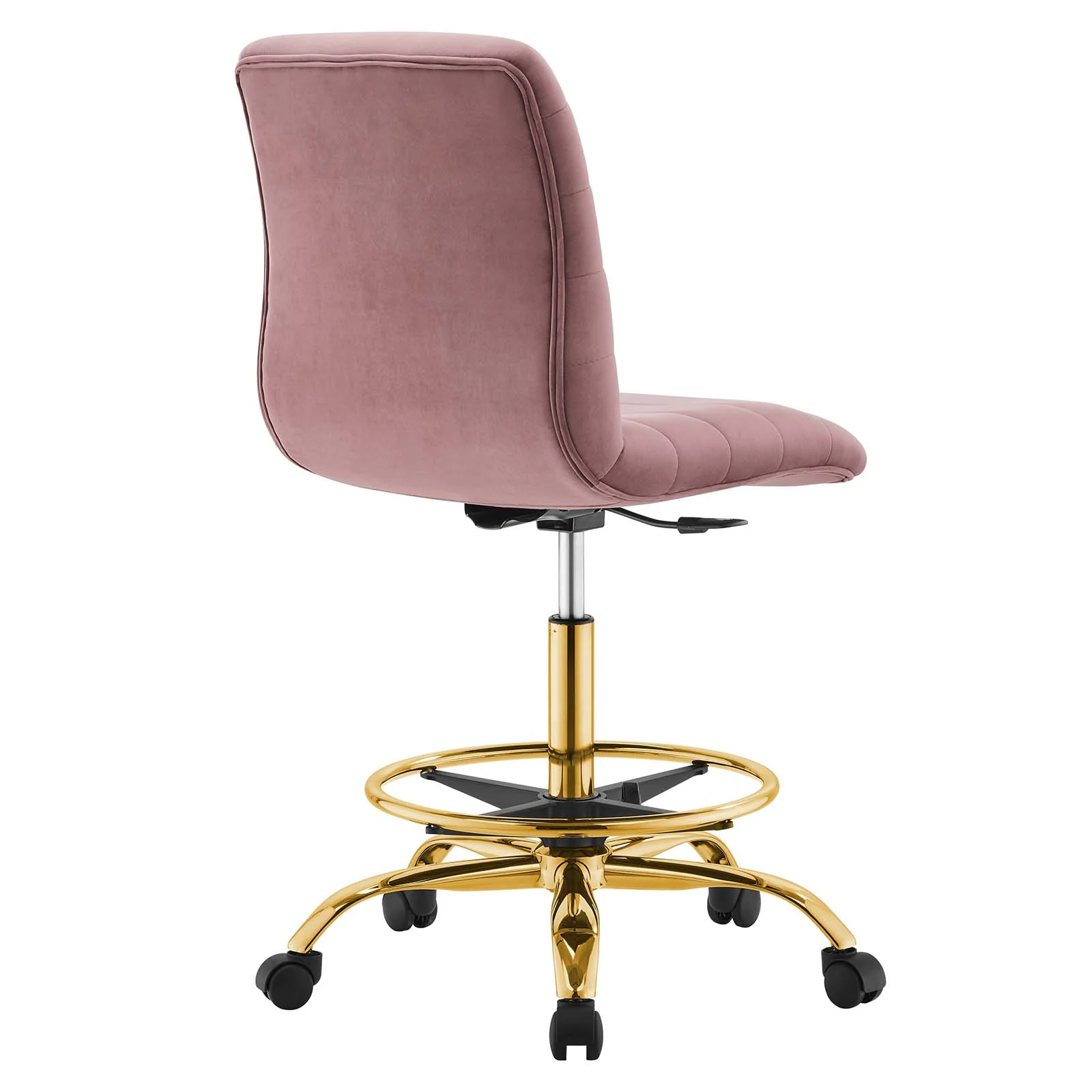 Ripple Armless Performance Velvet Drafting Chair By Modway - EEI-4976 - Image 11