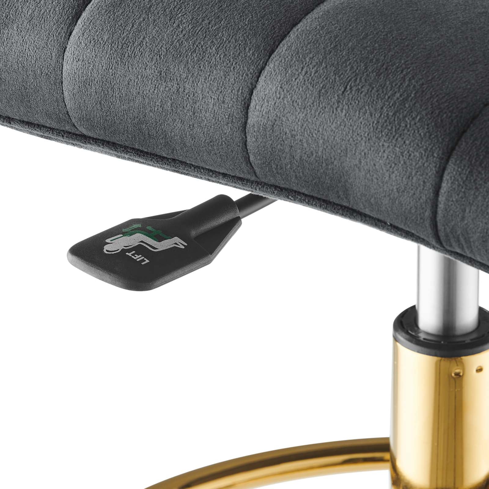Ripple Armless Performance Velvet Drafting Chair By Modway - EEI-4976 - Image 21