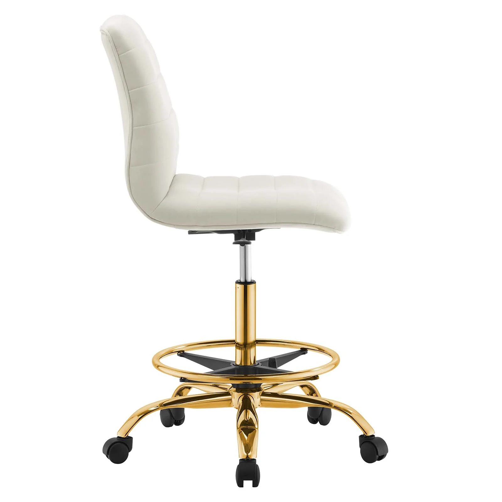 Ripple Armless Performance Velvet Drafting Chair By Modway - EEI-4976 - Image 26