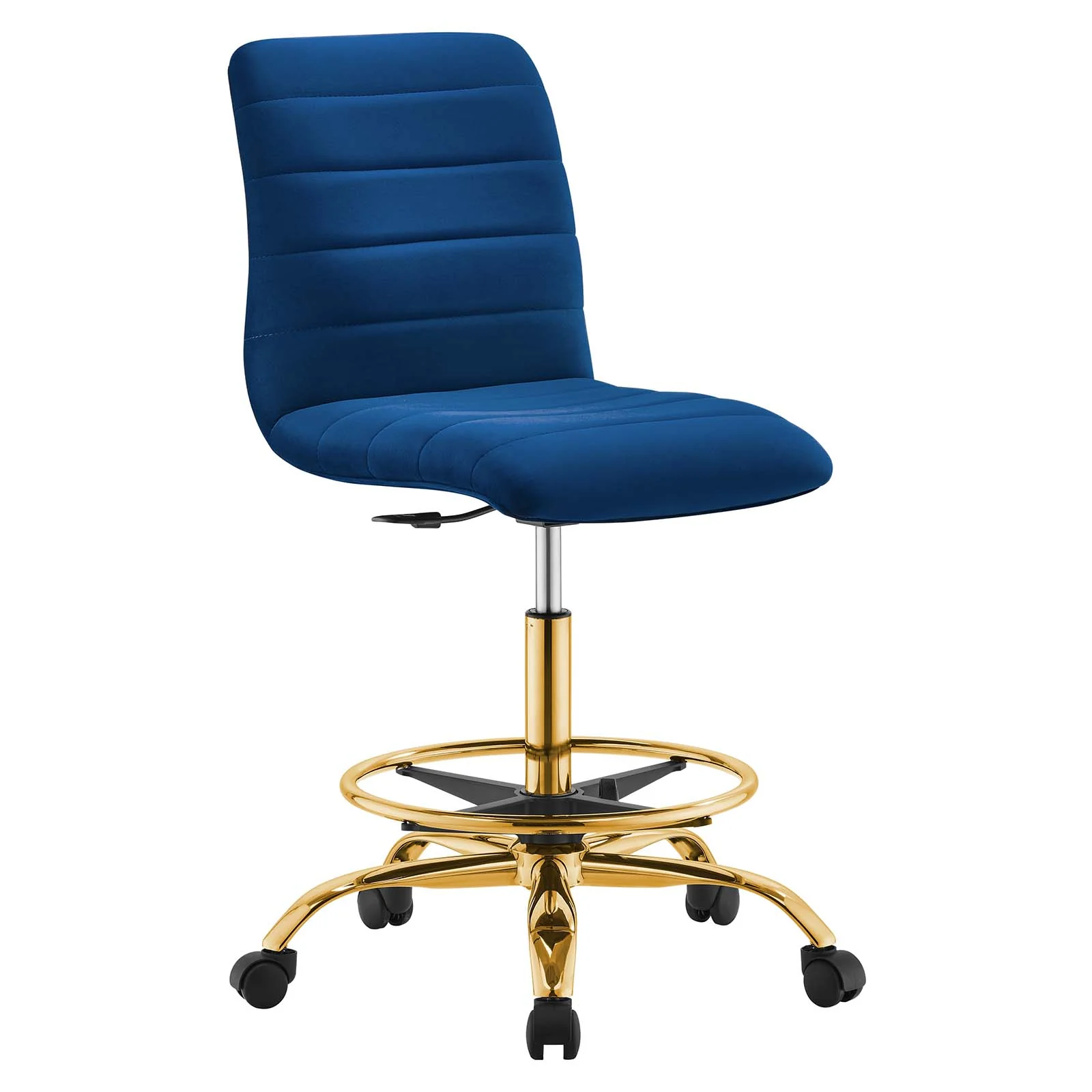Ripple Armless Performance Velvet Drafting Chair By Modway - EEI-4976 - Image 33