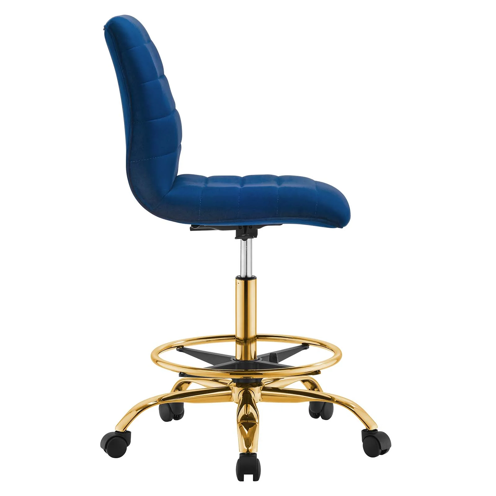 Ripple Armless Performance Velvet Drafting Chair By Modway - EEI-4976 - Image 34