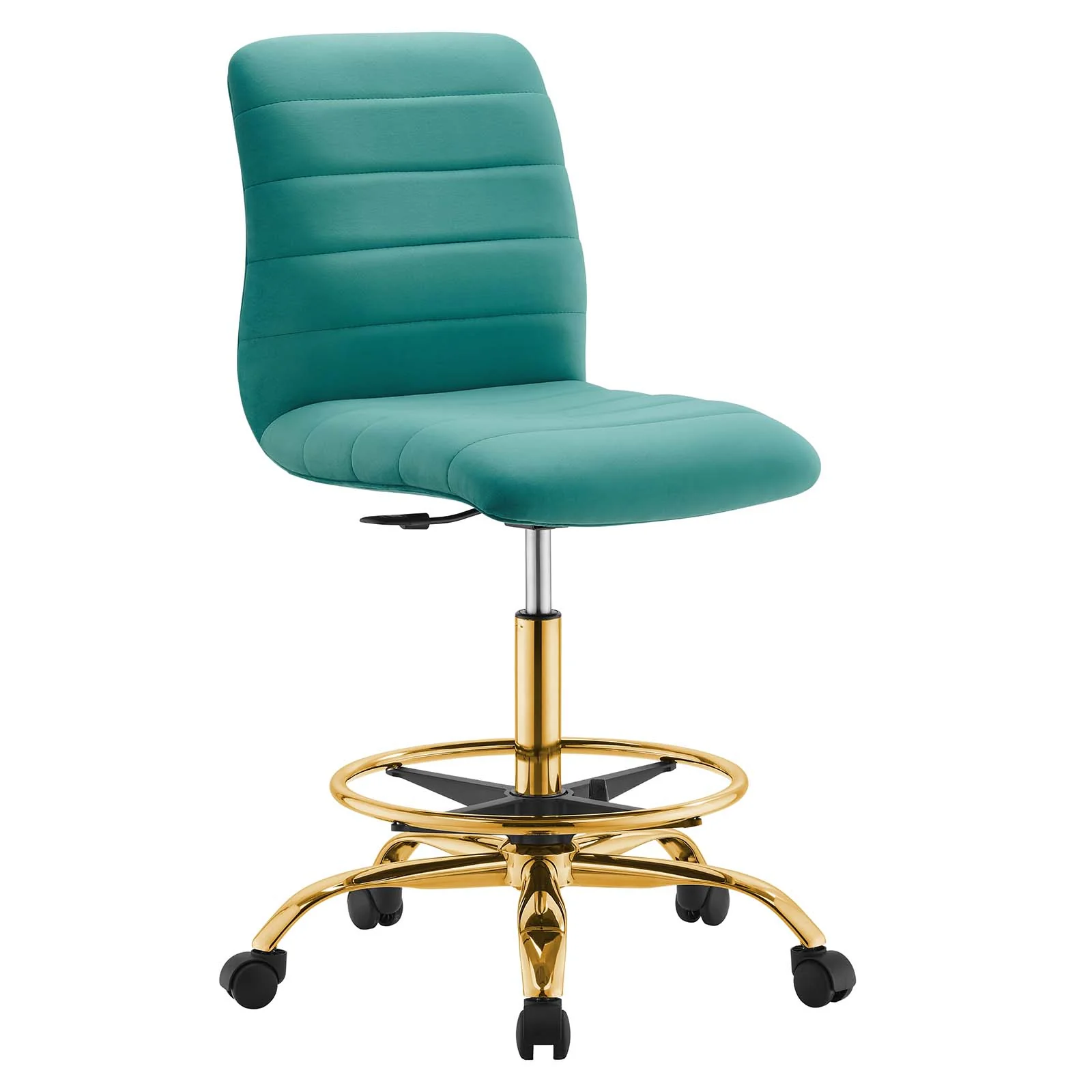 Ripple Armless Performance Velvet Drafting Chair By Modway - EEI-4976 - Image 41