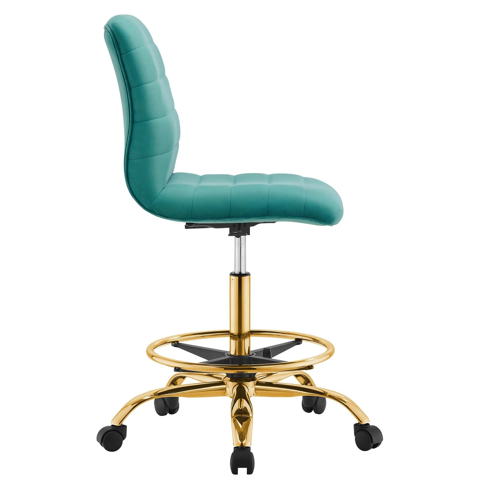 Ripple Armless Performance Velvet Drafting Chair By Modway - EEI-4976 - Image 42