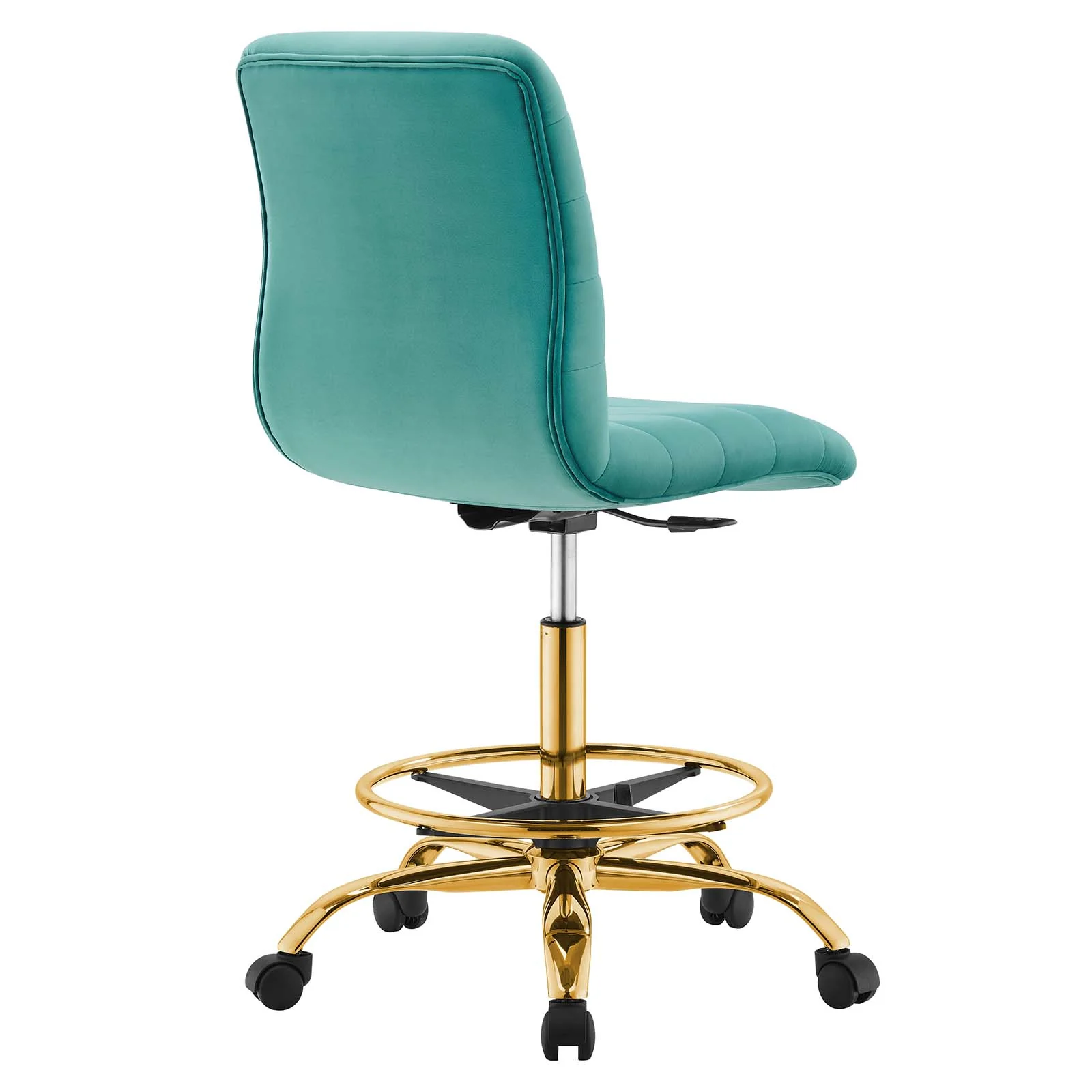 Ripple Armless Performance Velvet Drafting Chair By Modway - EEI-4976 - Image 43
