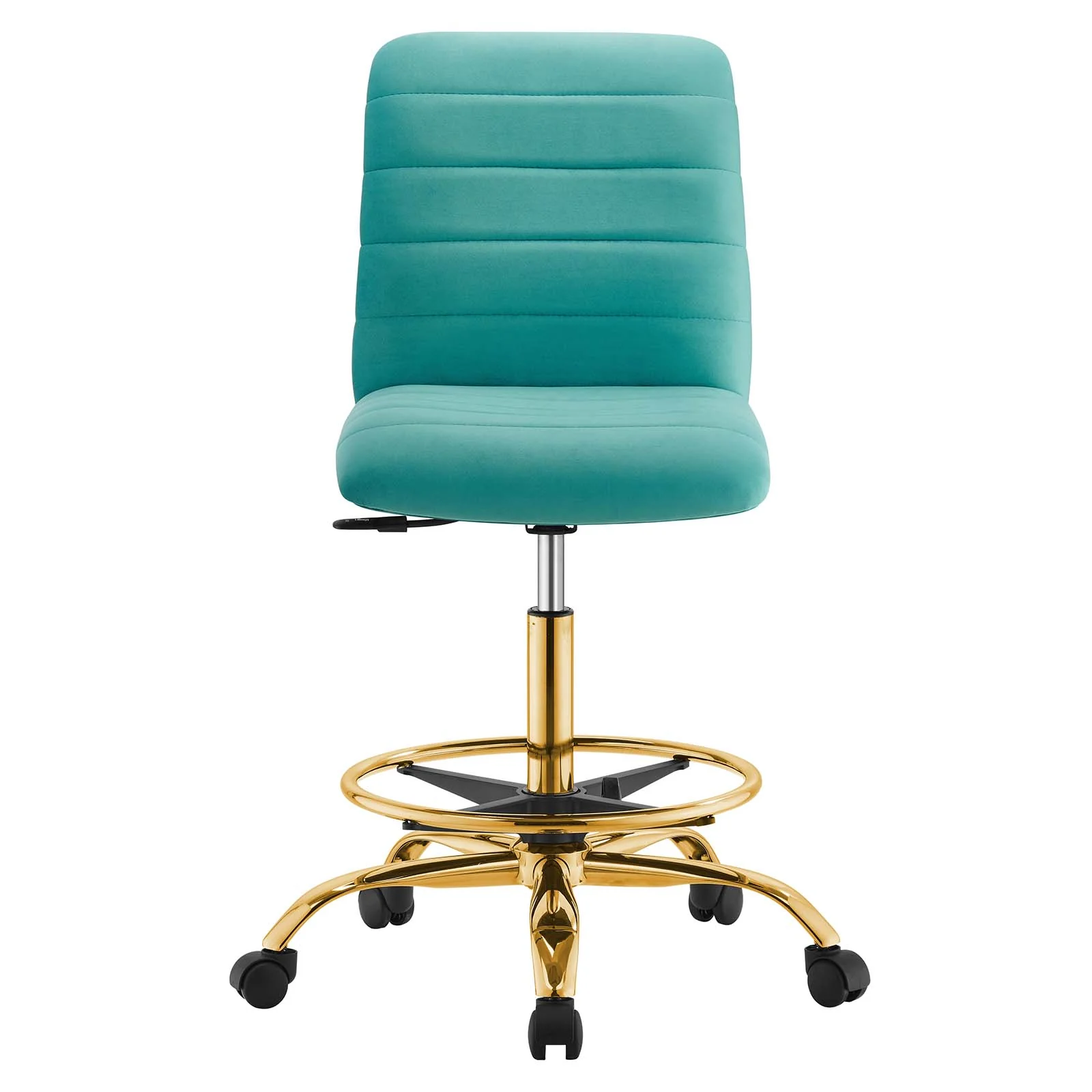 Ripple Armless Performance Velvet Drafting Chair By Modway - EEI-4976 - Image 44