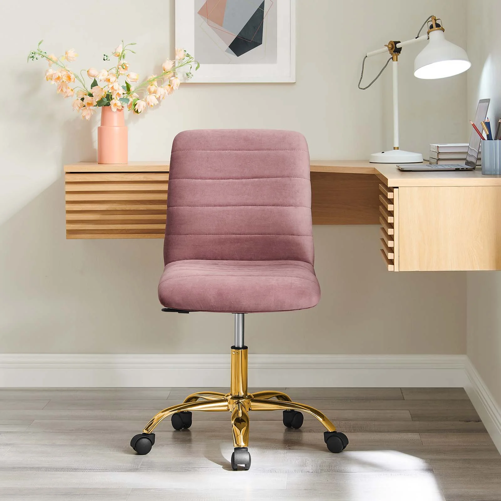 Ripple Armless Performance Velvet Office Chair By Modway - EEI-4972 - Image 16
