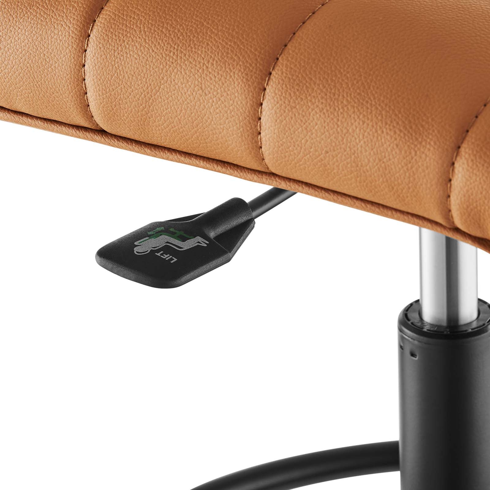 Ripple Armless Vegan Leather Drafting Chair By Modway - EEI-4978 - Image 13