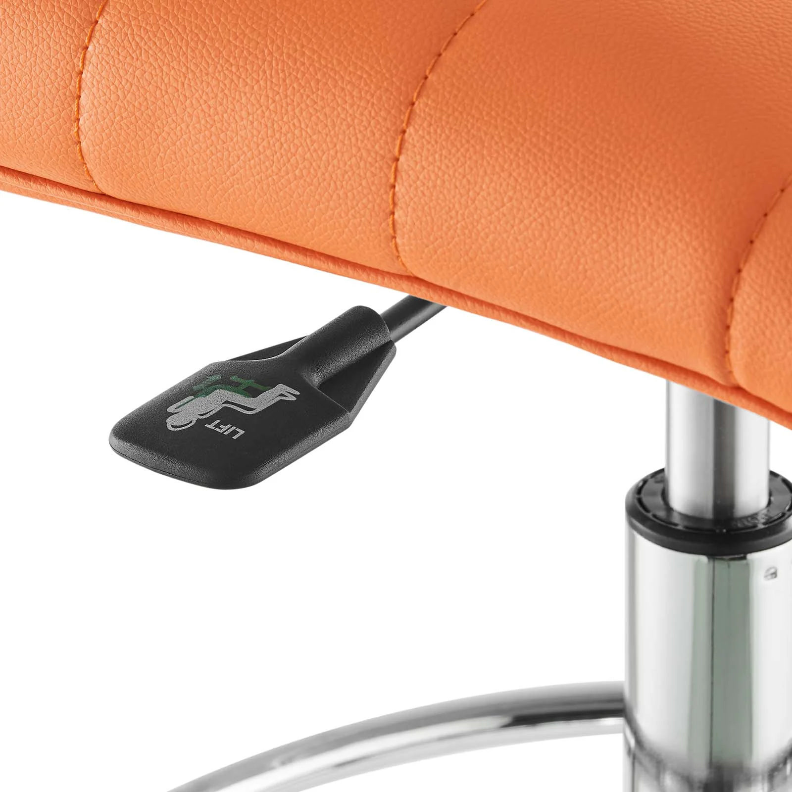 Ripple Armless Vegan Leather Drafting Chair By Modway - EEI-4980 - Image 21