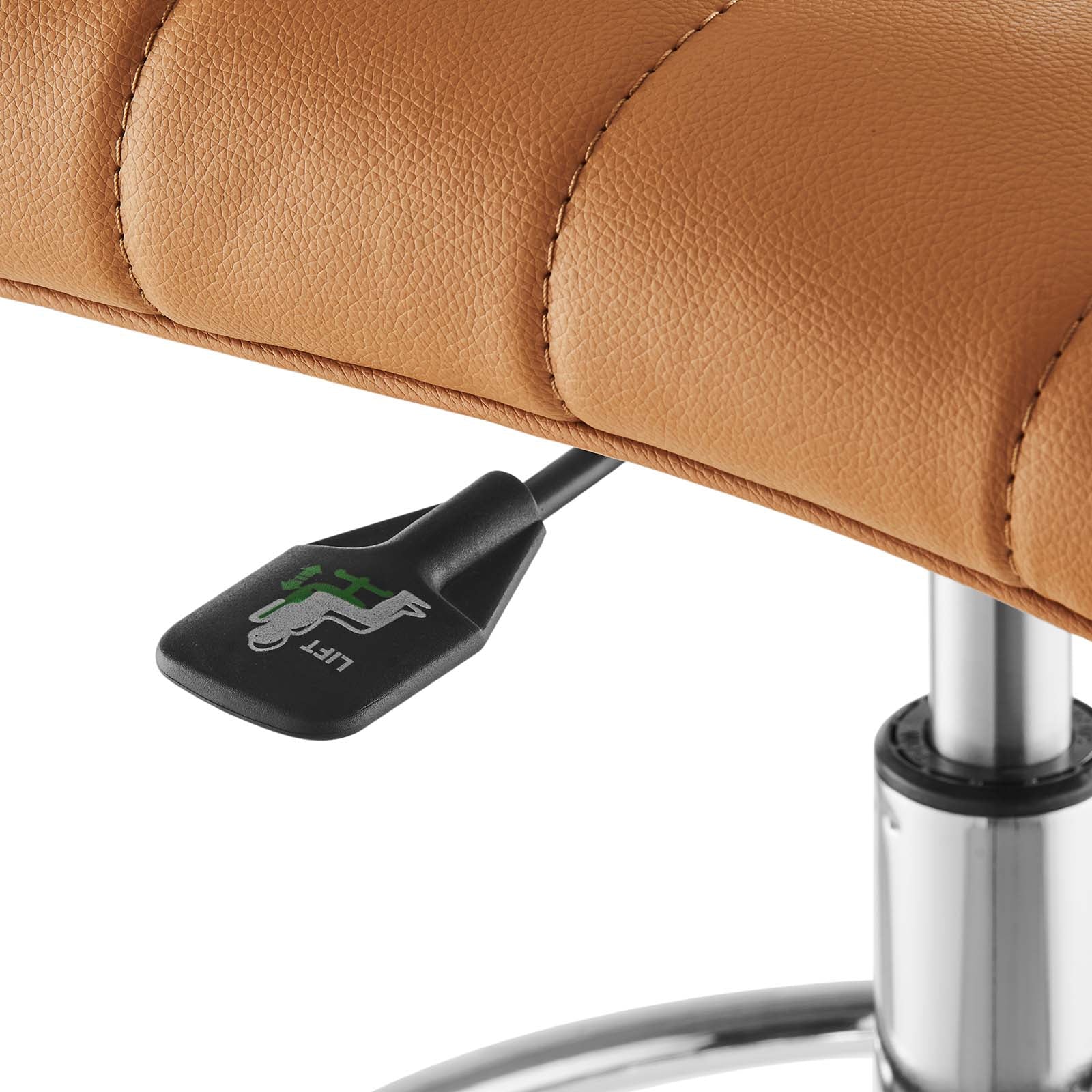 Ripple Armless Vegan Leather Drafting Chair By Modway - EEI-4980 - Image 29