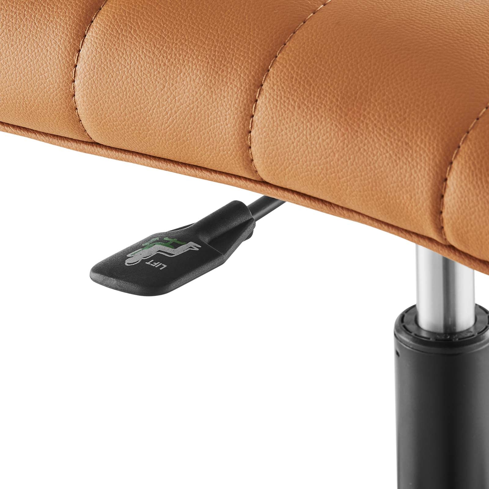 Ripple Armless Vegan Leather Office Chair By Modway - EEI-4974 - Image 13