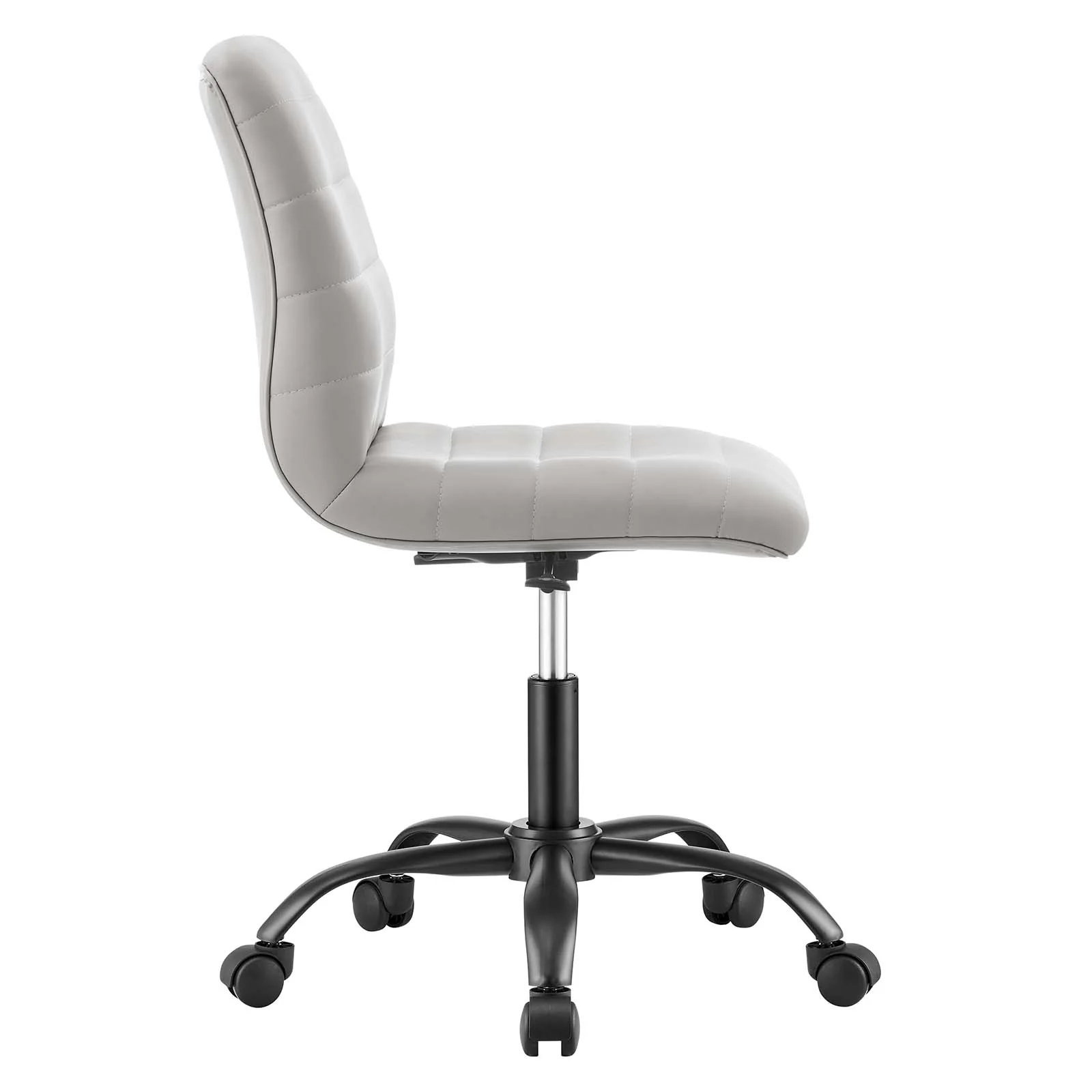 Ripple Armless Vegan Leather Office Chair By Modway - EEI-4974 - Image 3