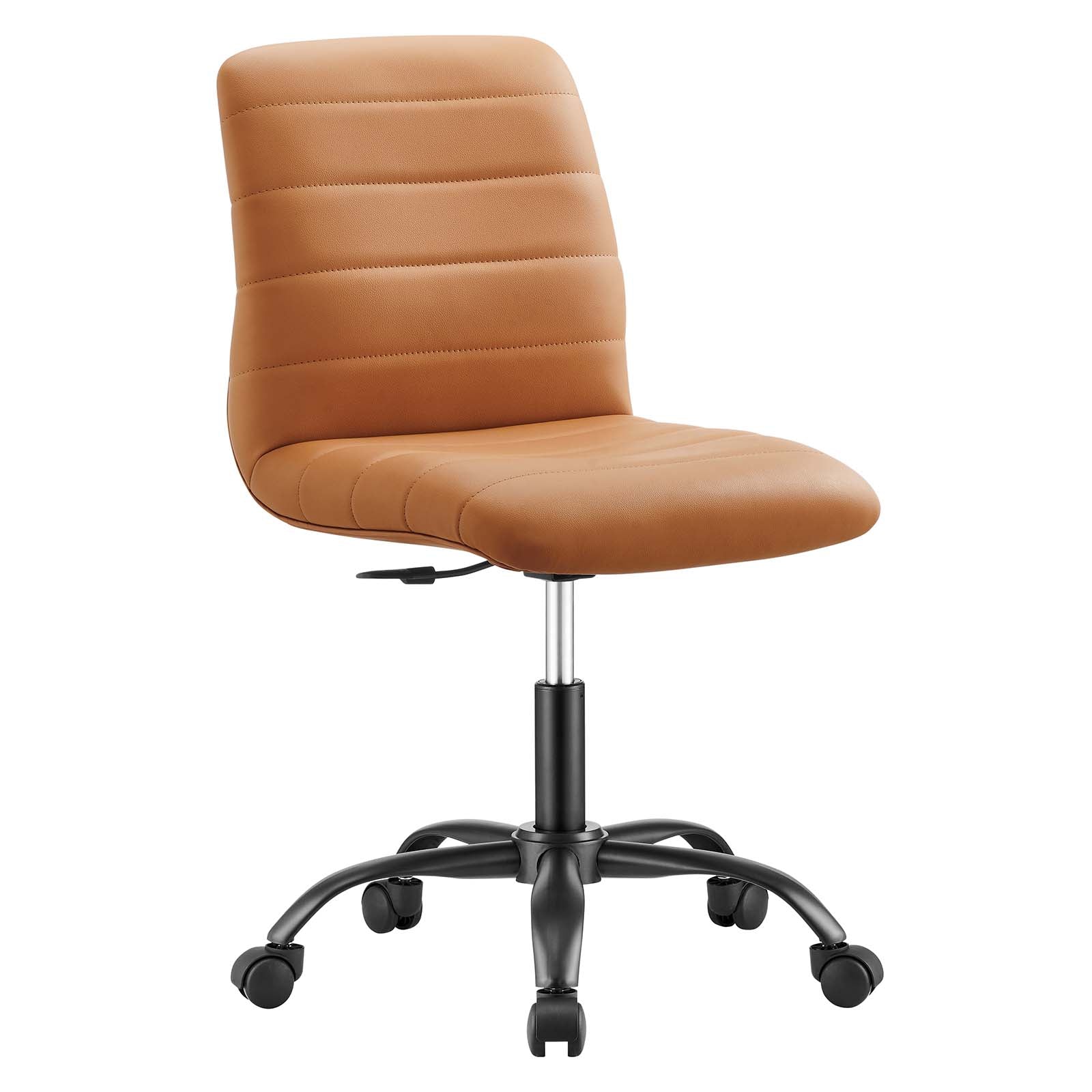 Ripple Armless Vegan Leather Office Chair By Modway - EEI-4974 - Image 9