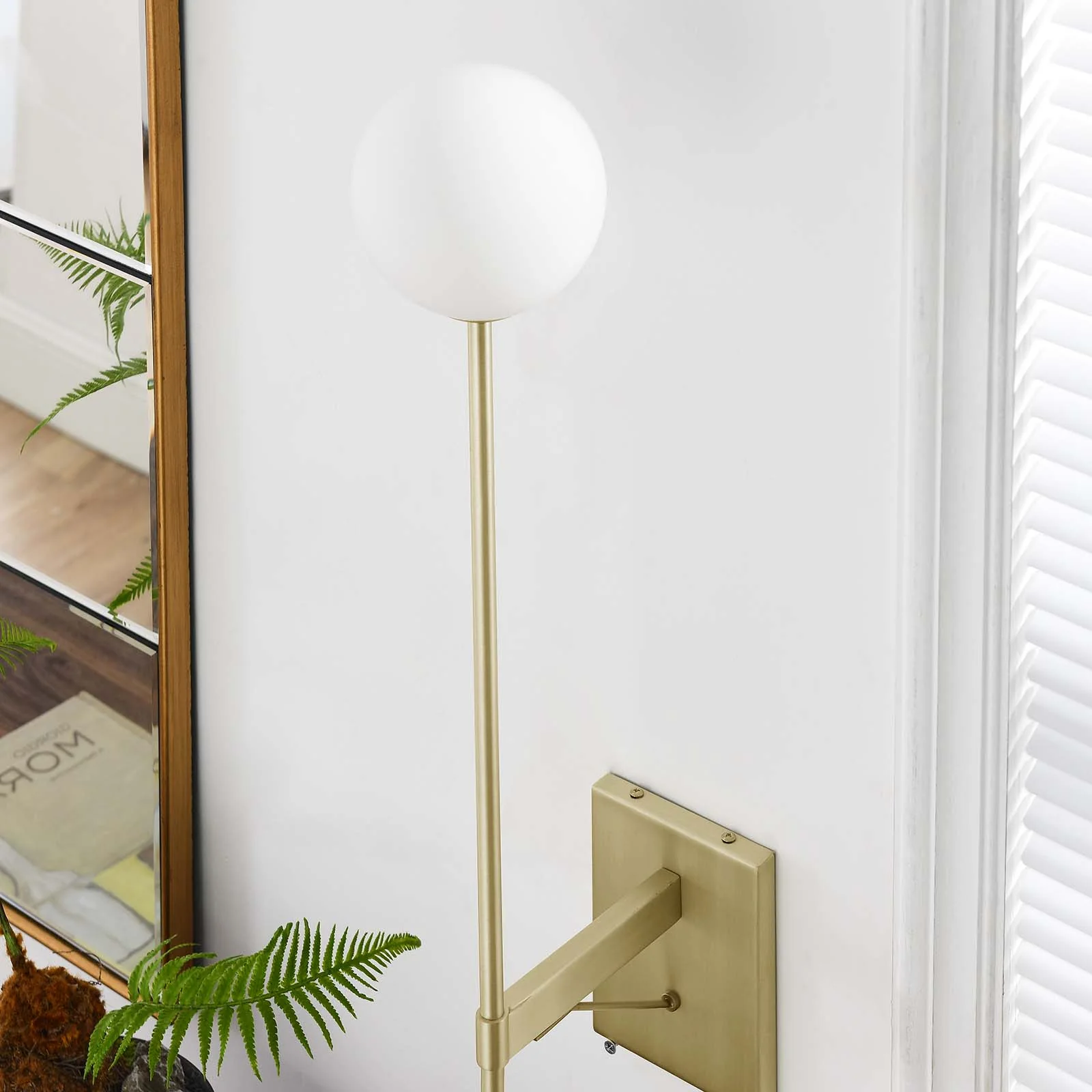 Riva White Globe Wall Sconce By Modway - EEI-6533 - Image 15