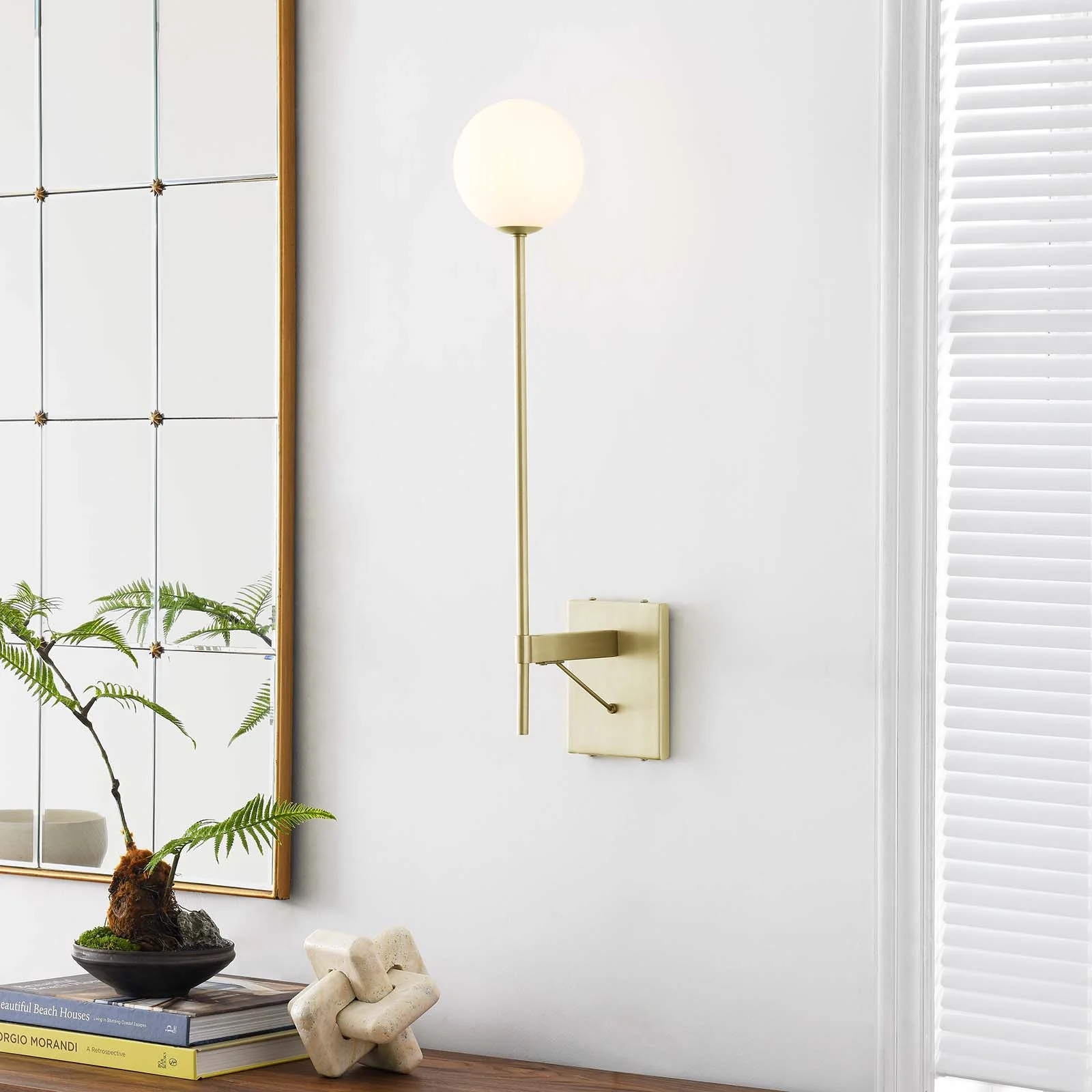 Riva White Globe Wall Sconce By Modway - EEI-6533 - Image 16