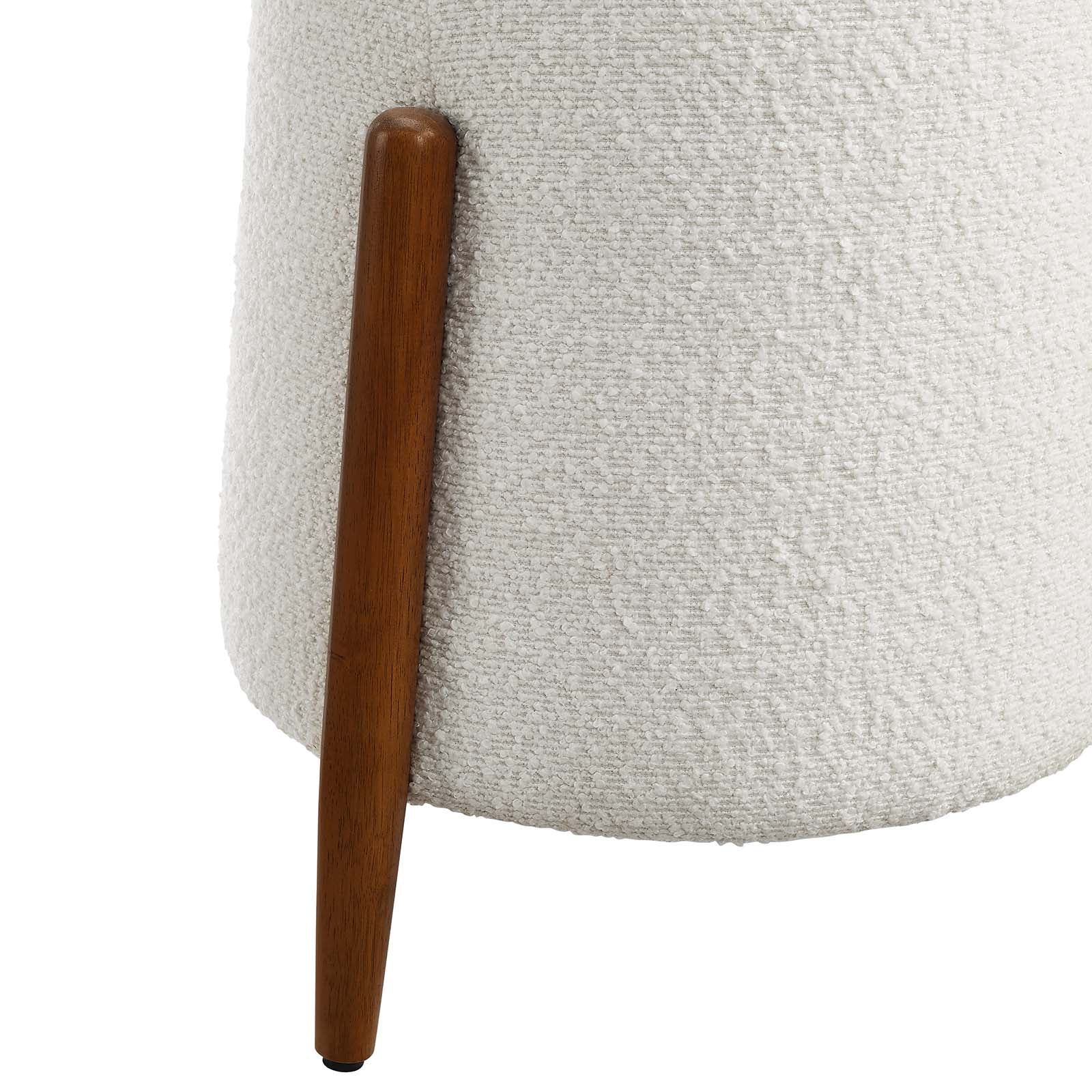 Riven Upholstered Boucle Fabric Ottoman By Modway - EEI-6686 - Image 5