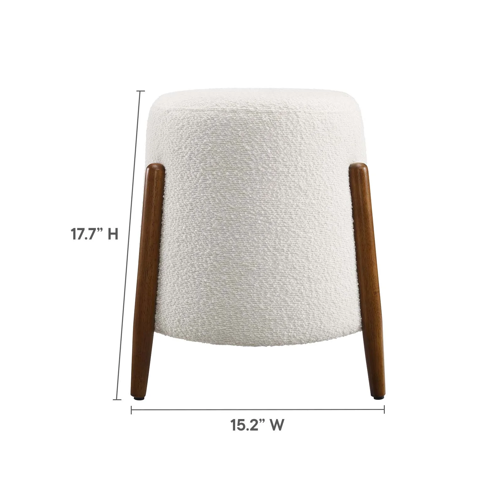 Riven Upholstered Boucle Fabric Ottoman By Modway - EEI-6686 - Image 8