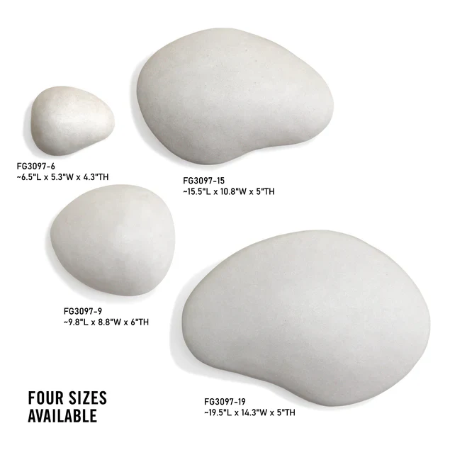 River Stone 19.5"L Wall Art By Gold Leaf Design Group - Image 9
